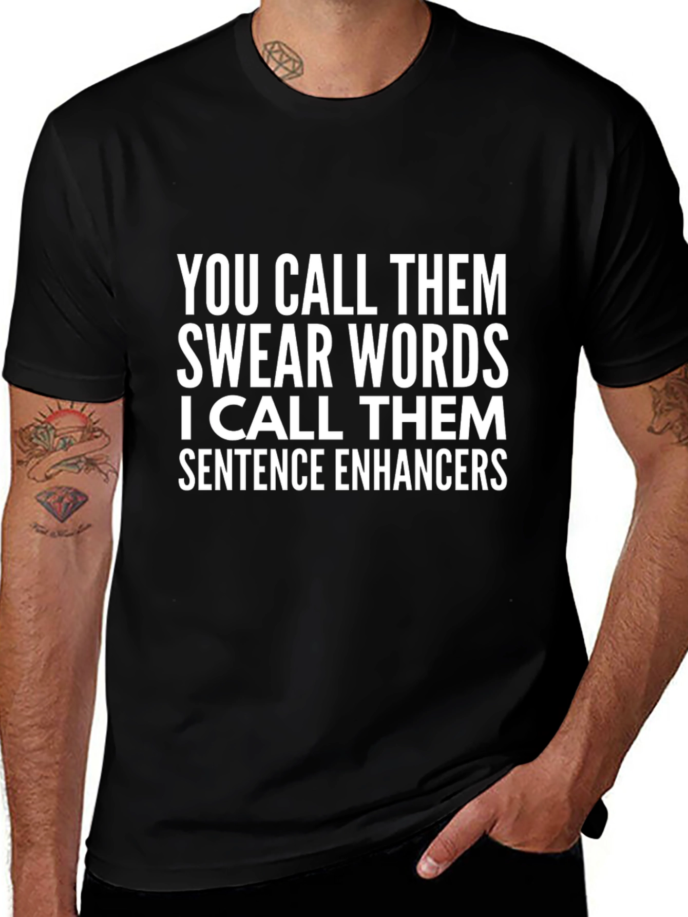 Funny Swear Words Sentence Enhancers T-Shirt