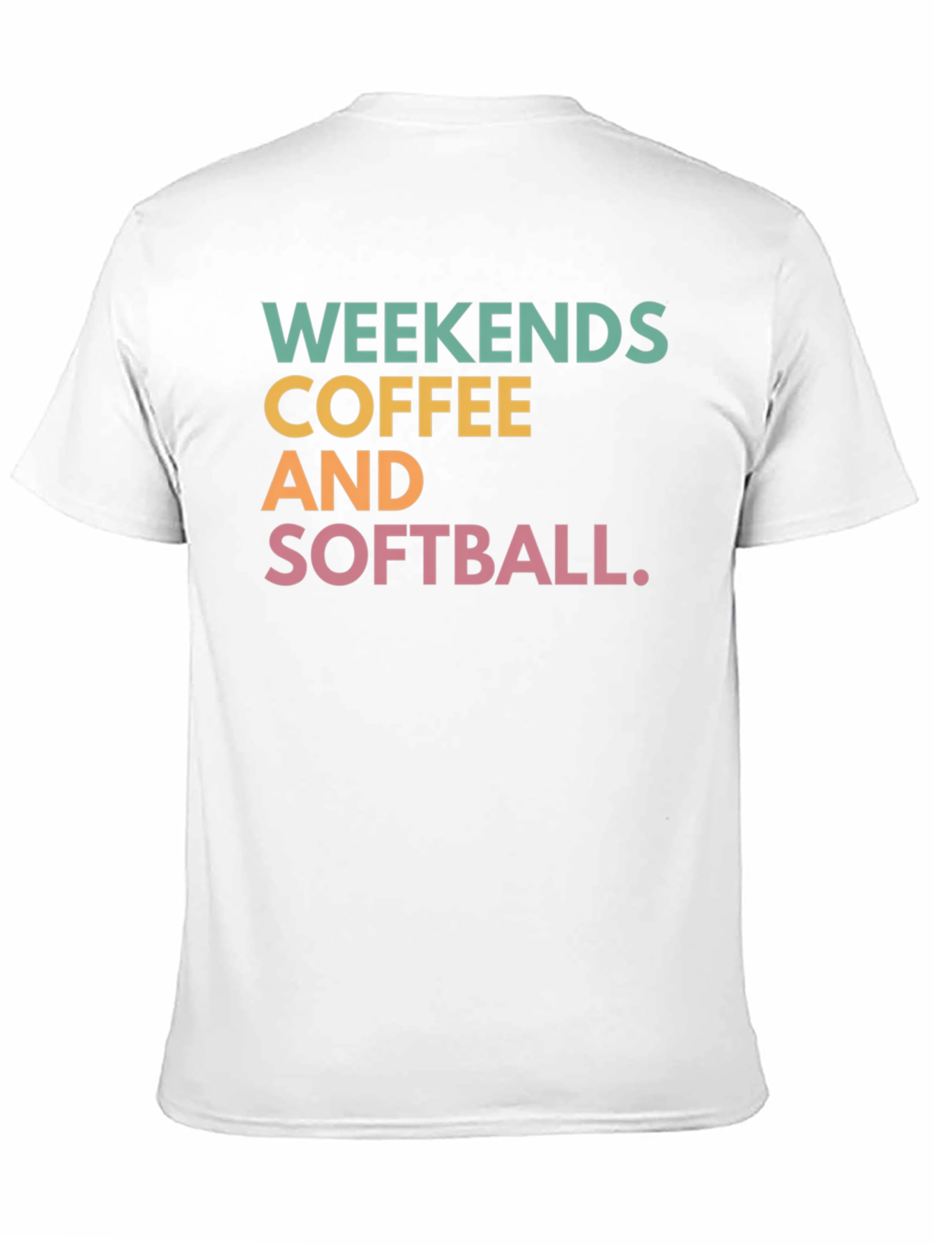Weekends Coffee and Softball T-Shirt