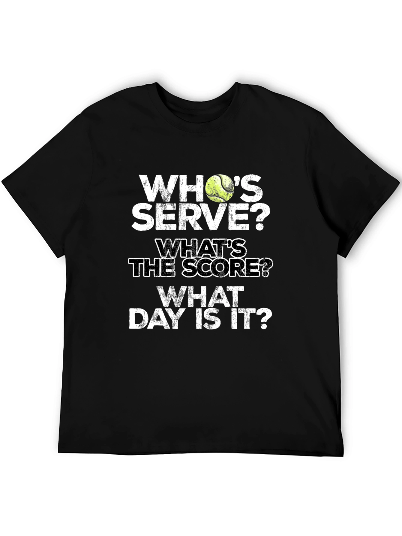 Tennis T-Shirt: Whos Serve? Funny Tennis Player Gift