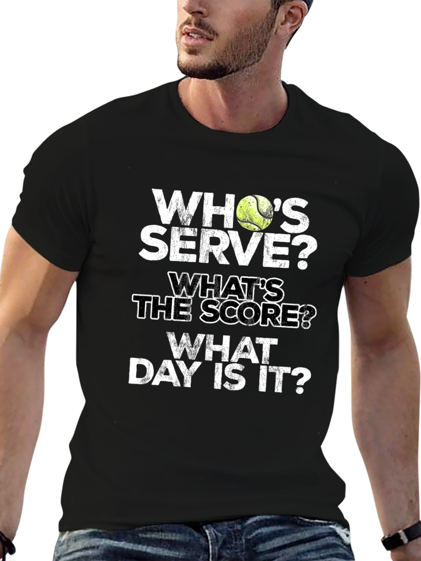 Tennis T-Shirt: Whos Serve? Funny Tennis Player Gift