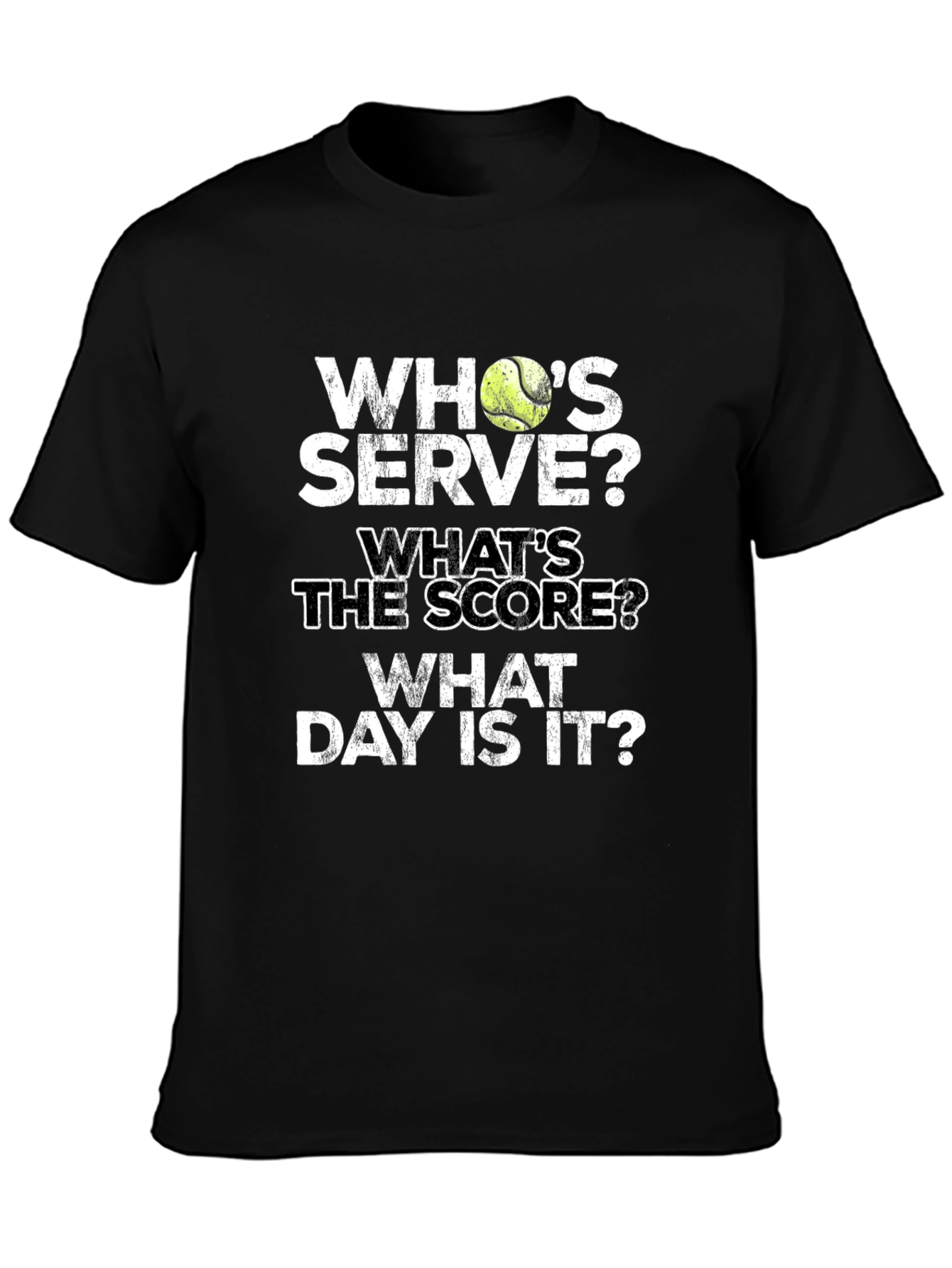 Tennis T-Shirt: Whos Serve? Funny Tennis Player Gift