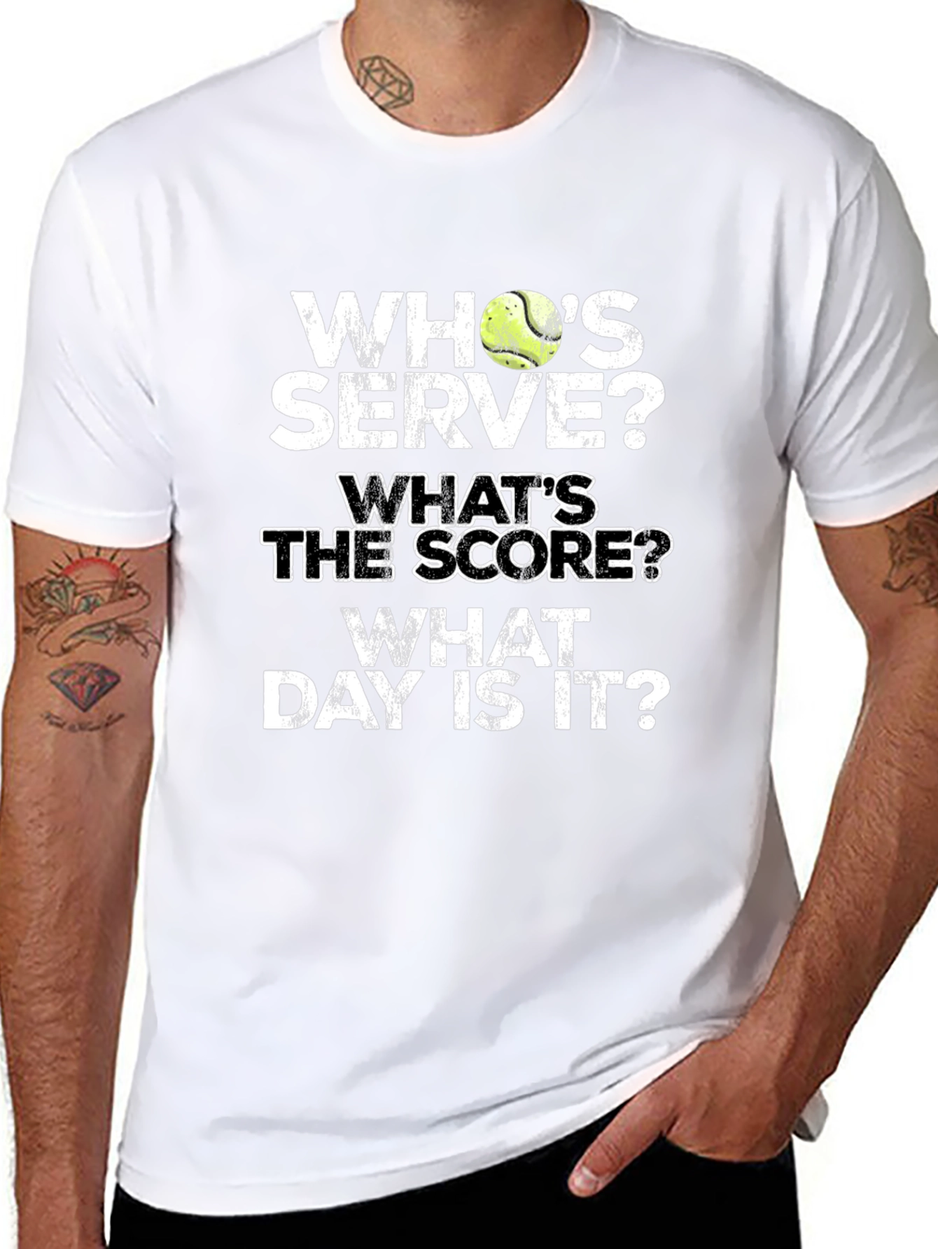 Tennis T-Shirt: Whos Serve? Funny Tennis Player Gift