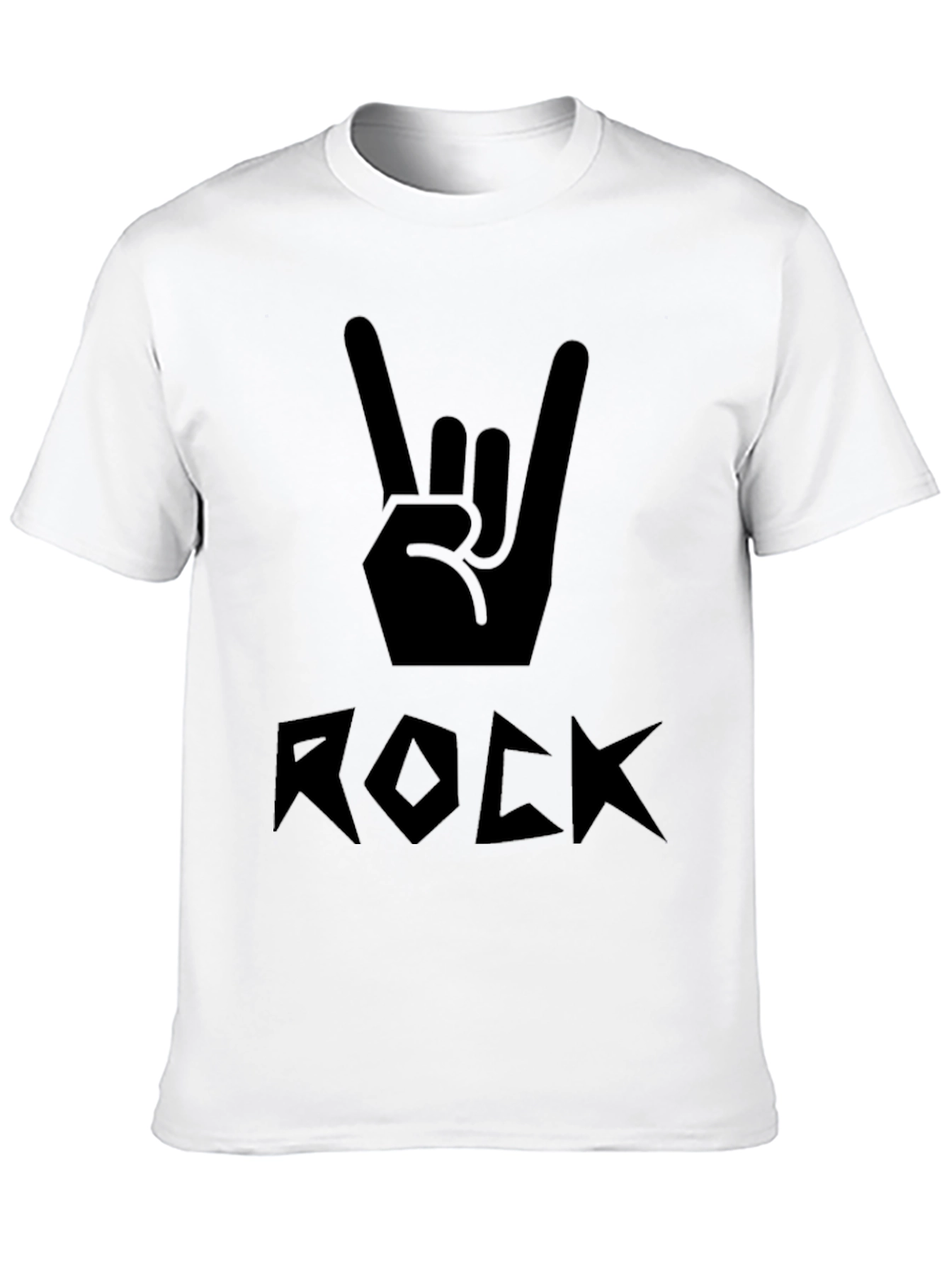 Rock On Black Graphic Tee