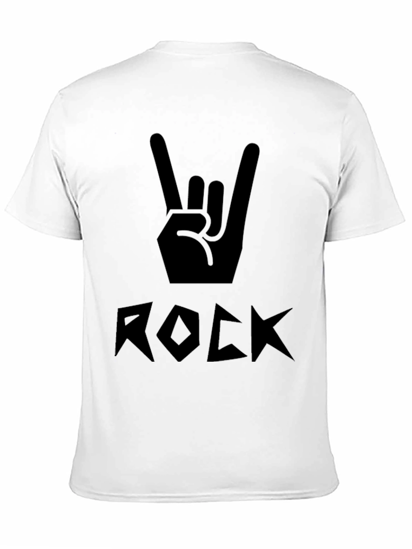 Rock On Black Graphic Tee