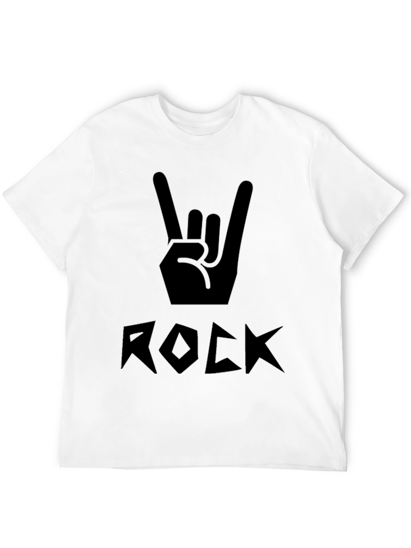 Rock On Black Graphic Tee