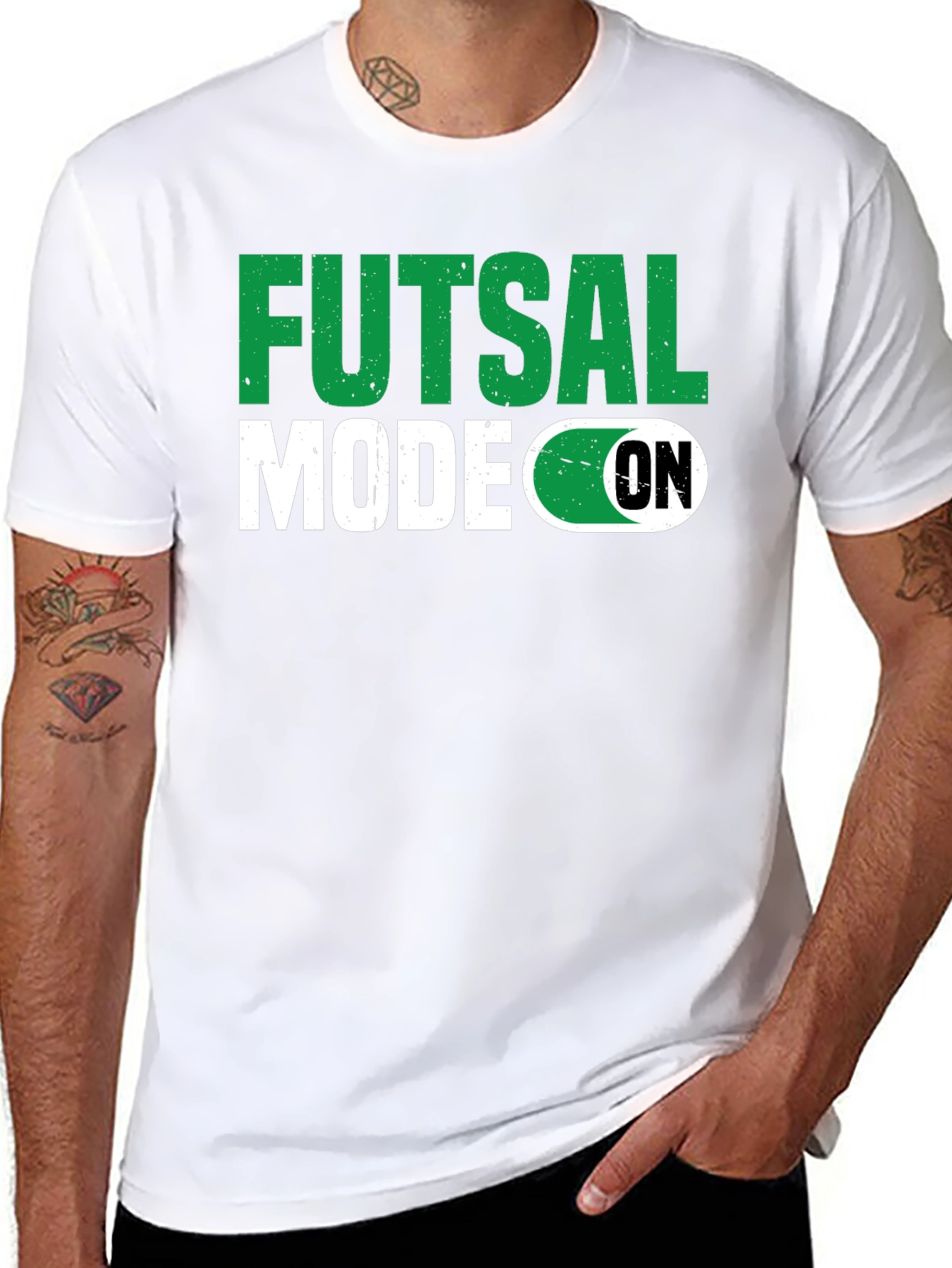 Futsal Mode On T-Shirt - Black Graphic Tee