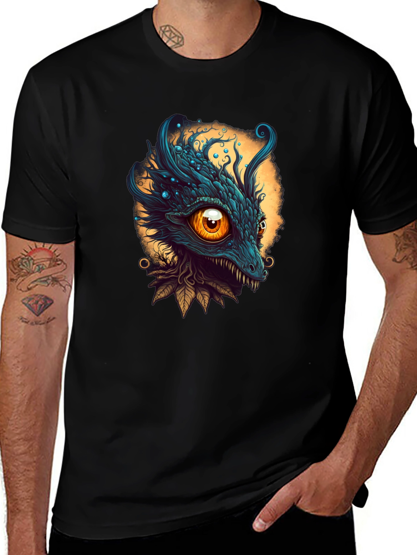 Dragon Eye Graphic Tee - Unique Fantasy Design