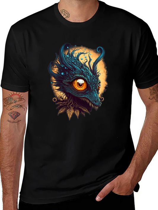 Dragon Eye Graphic Tee - Unique Fantasy Design