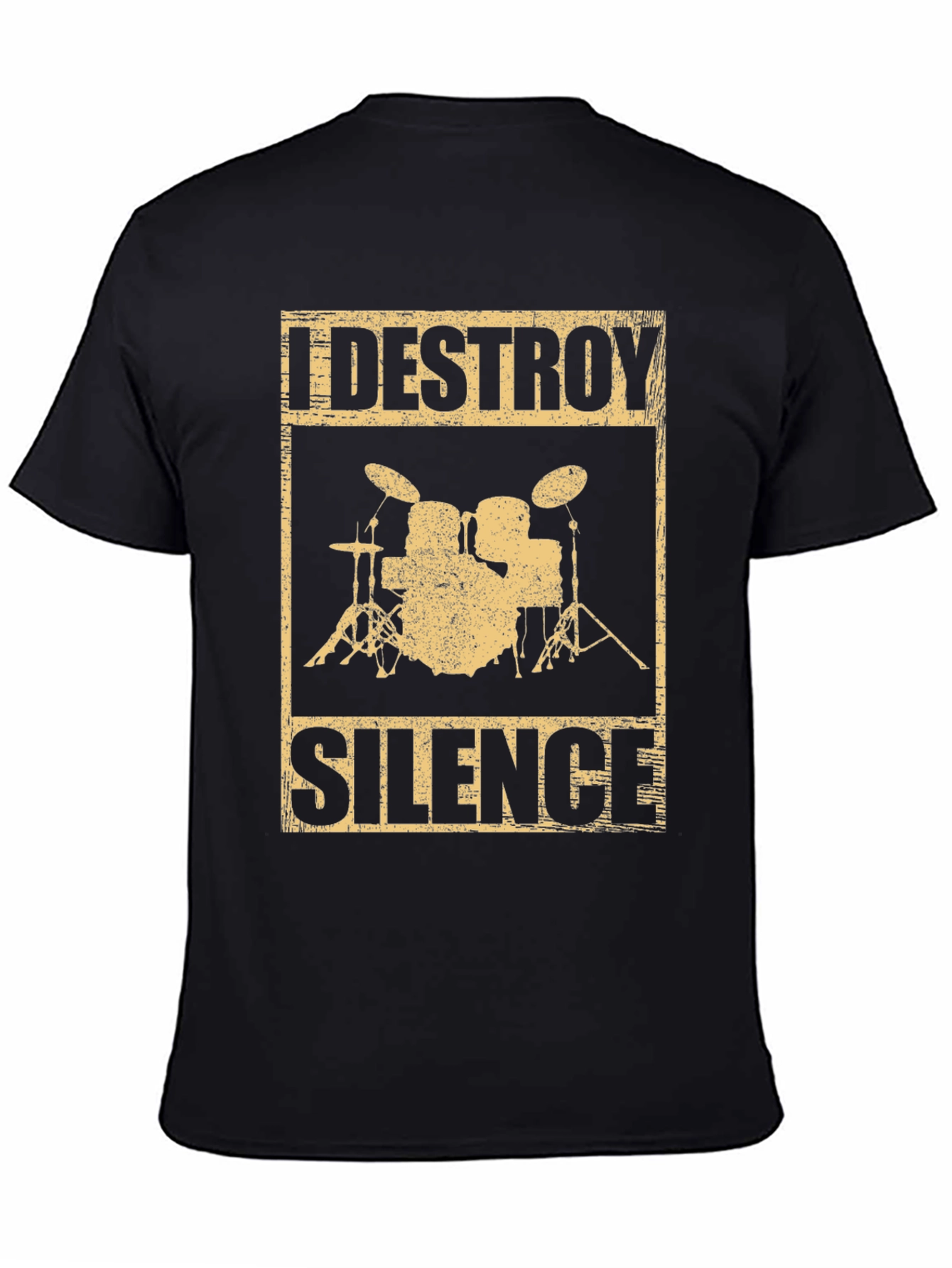 I Destroy Silence Drummer T-Shirt - Music Lover Tee