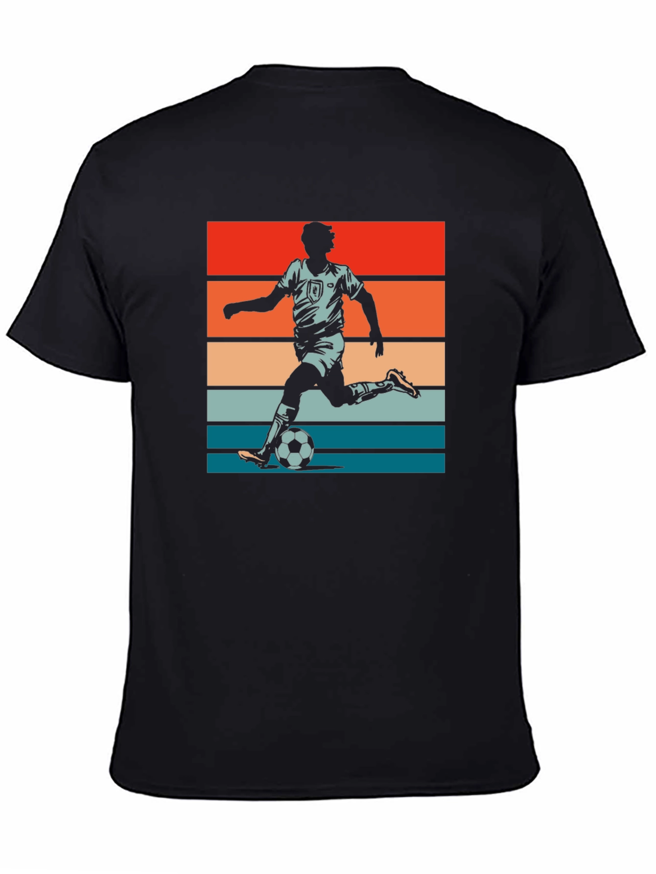 Retro Soccer Player Graphic T-Shirt
