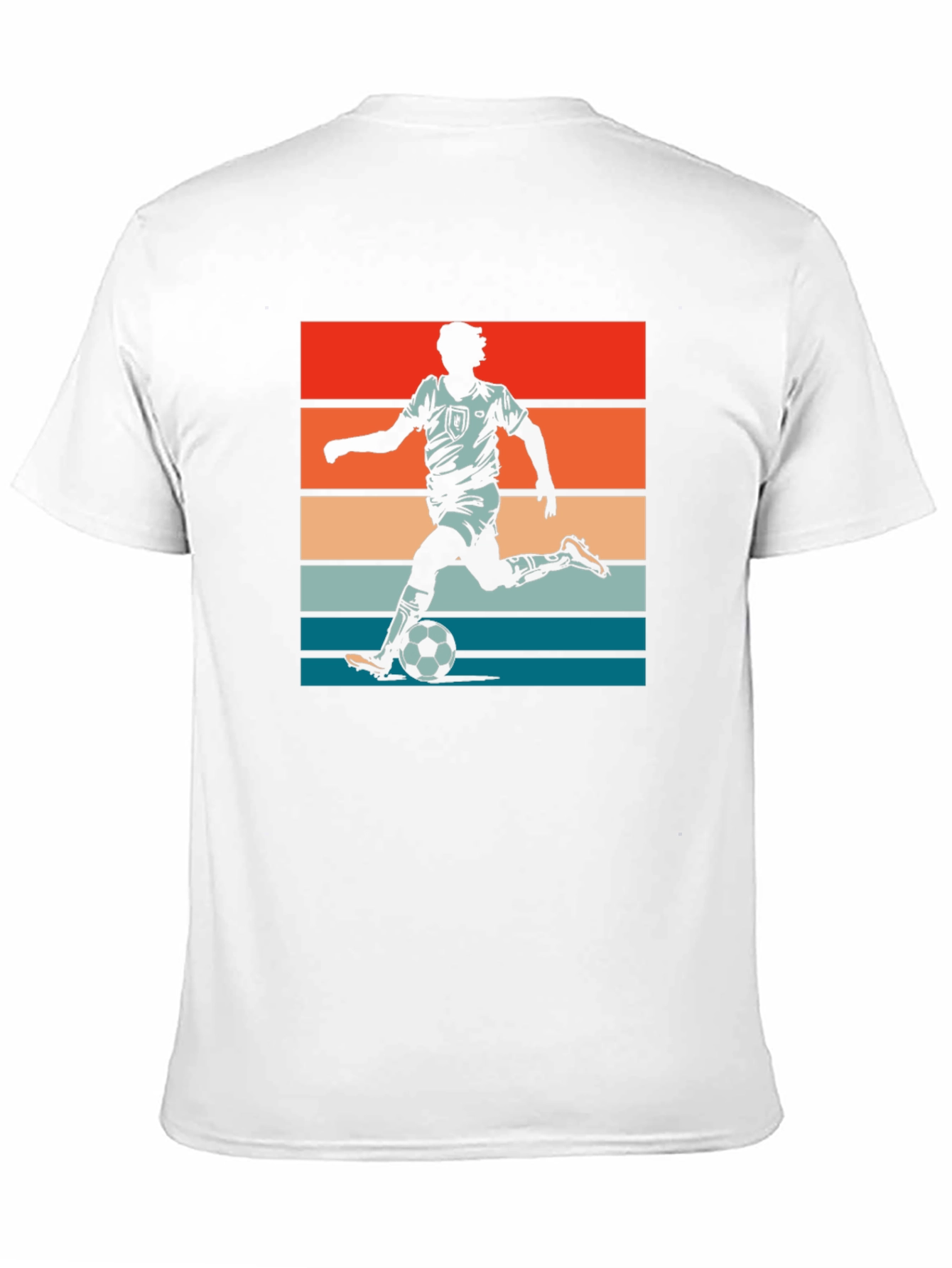 Retro Soccer Player Graphic T-Shirt