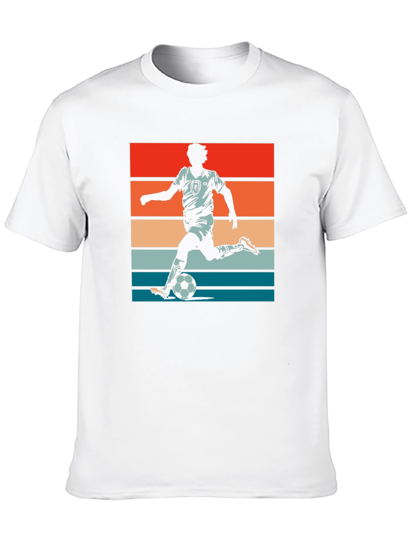 Retro Soccer Player Graphic T-Shirt