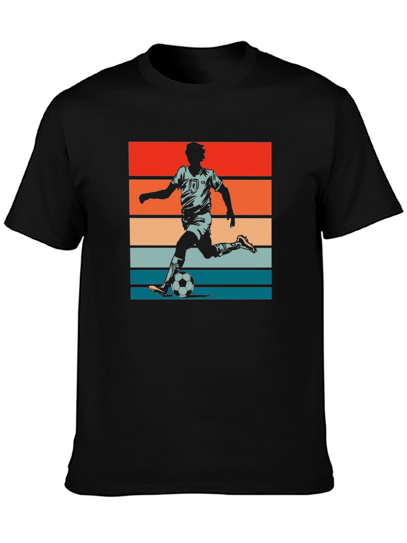 Retro Soccer Player Graphic T-Shirt