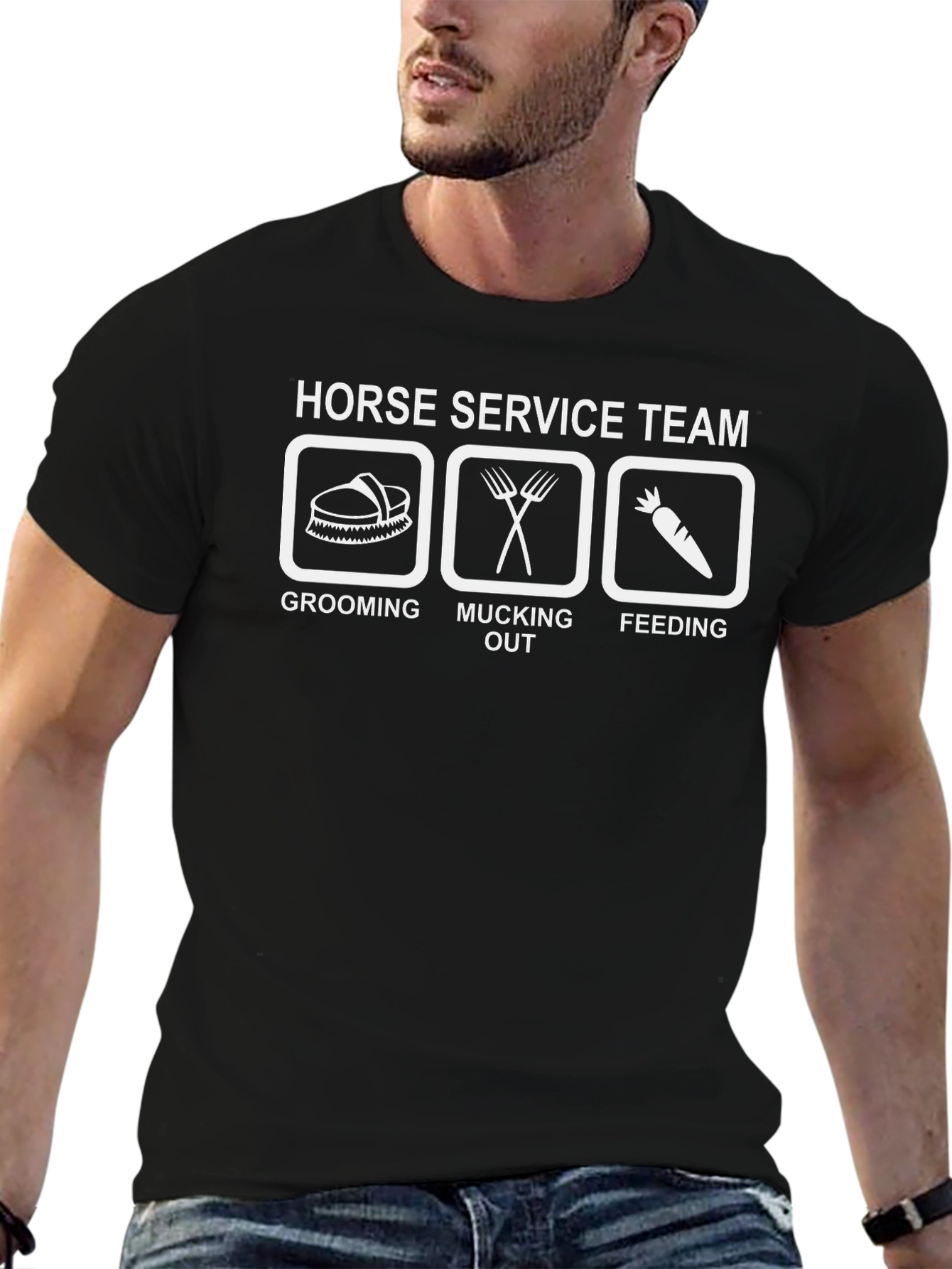 Horse Service Team Graphic T-Shirt