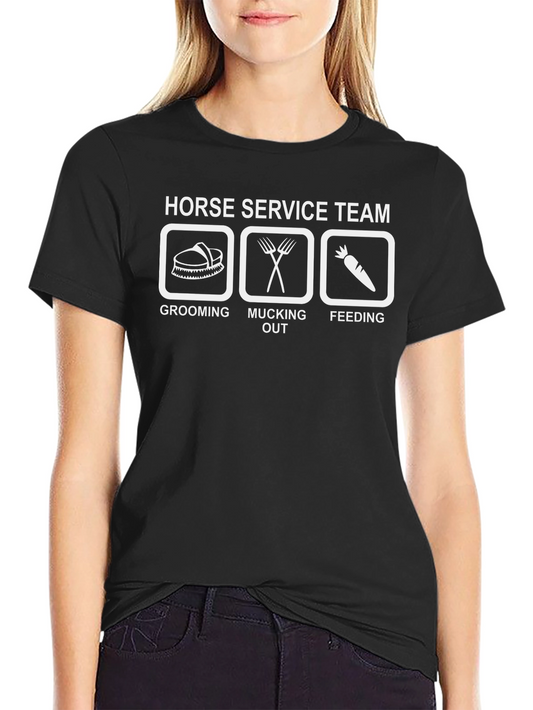Horse Service Team Graphic T-Shirt