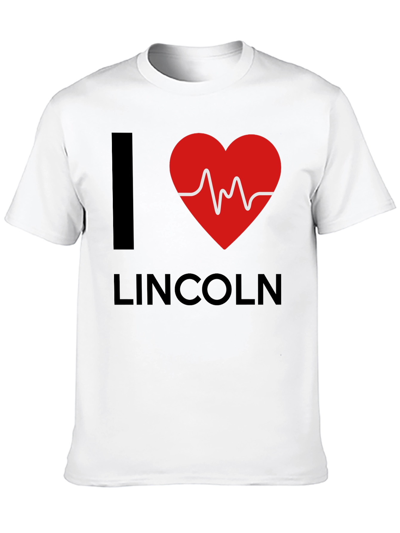 I Heart Lincoln Graphic Tee - Stylish Black T-Shirt