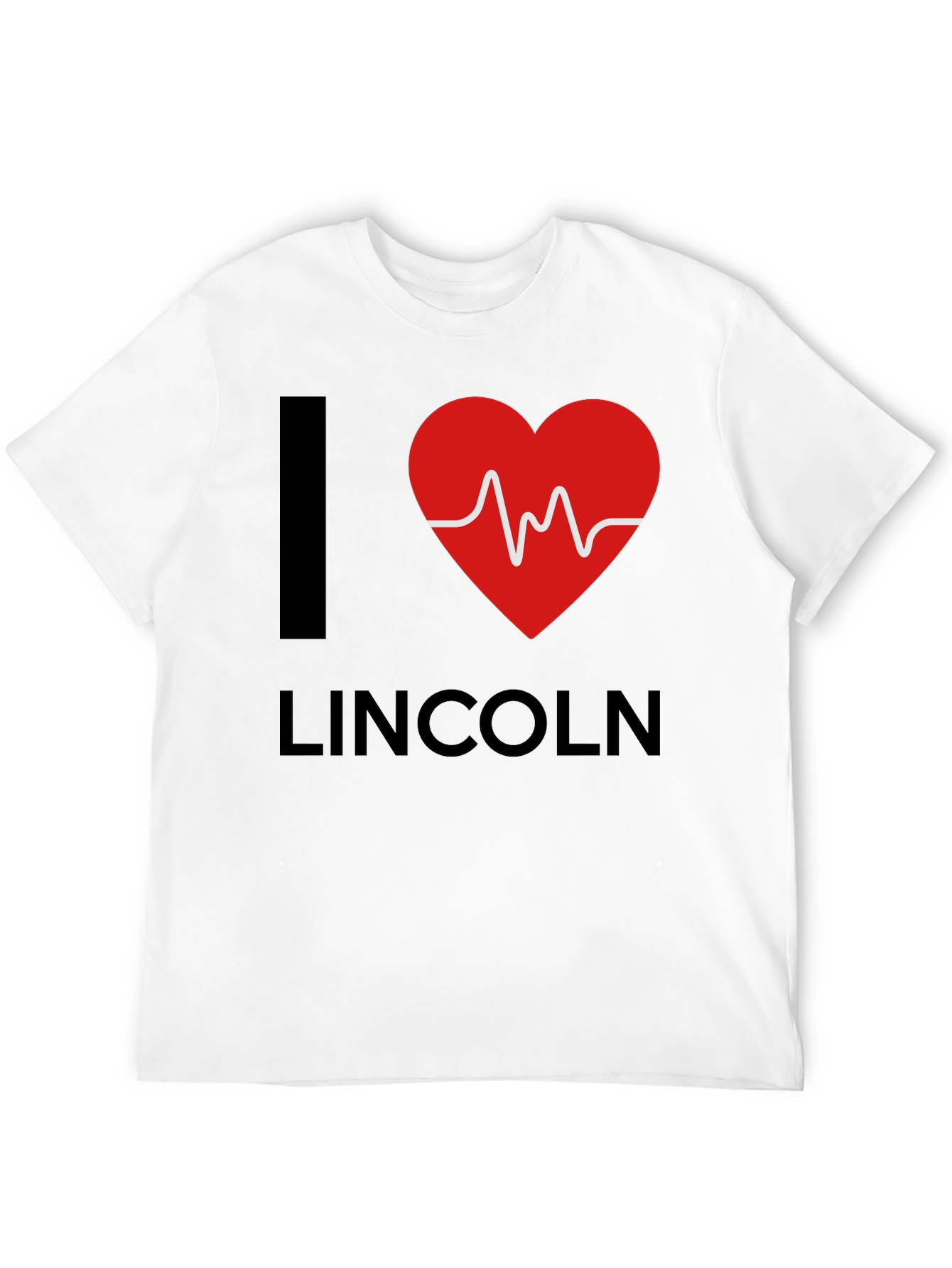 I Heart Lincoln Graphic Tee - Stylish Black T-Shirt