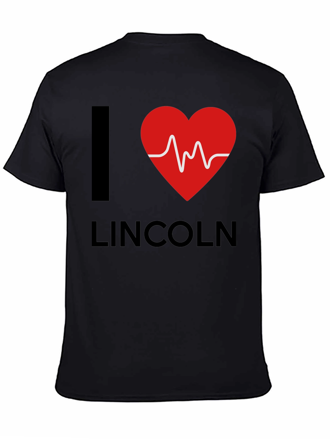 I Heart Lincoln Graphic Tee - Stylish Black T-Shirt