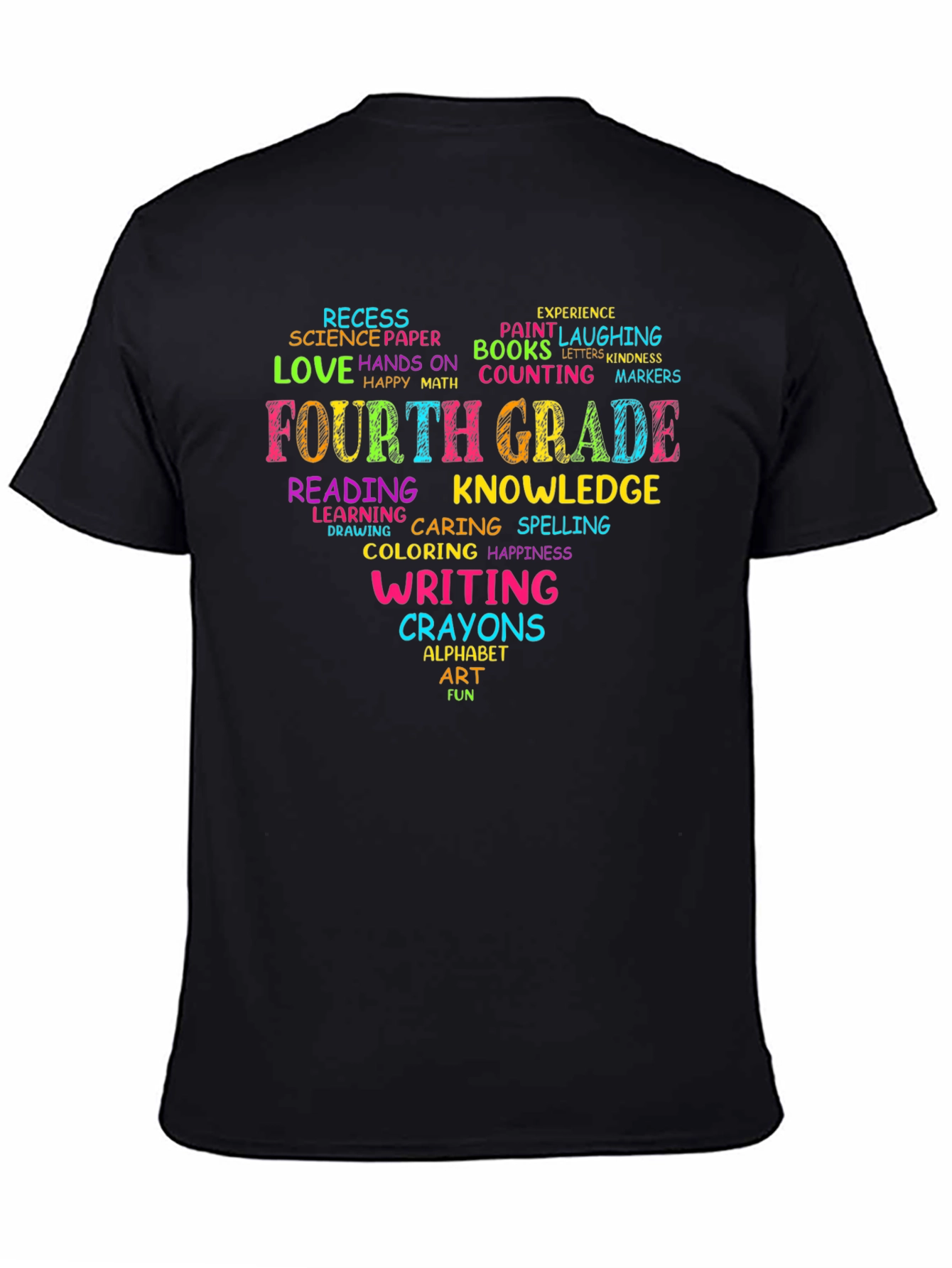 Fourth Grade Teacher Appreciation Heart T-Shirt