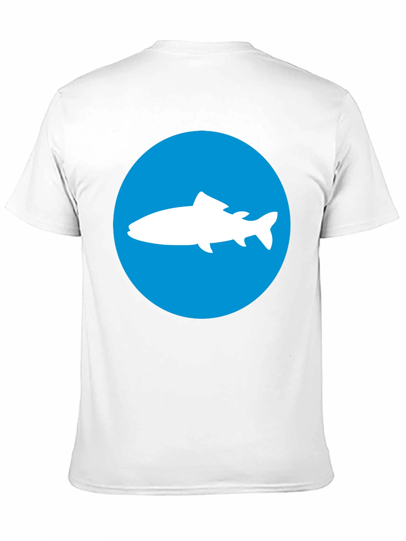 Mens Black T-Shirt with Fish Graphic