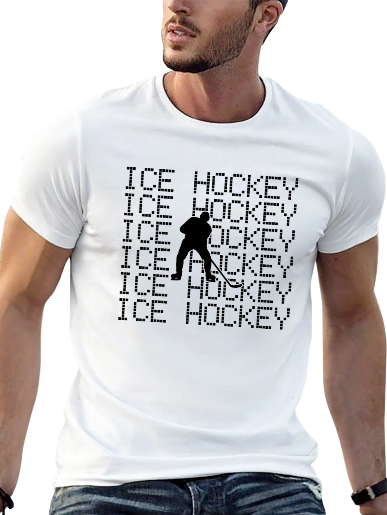 Ice Hockey Black Tee