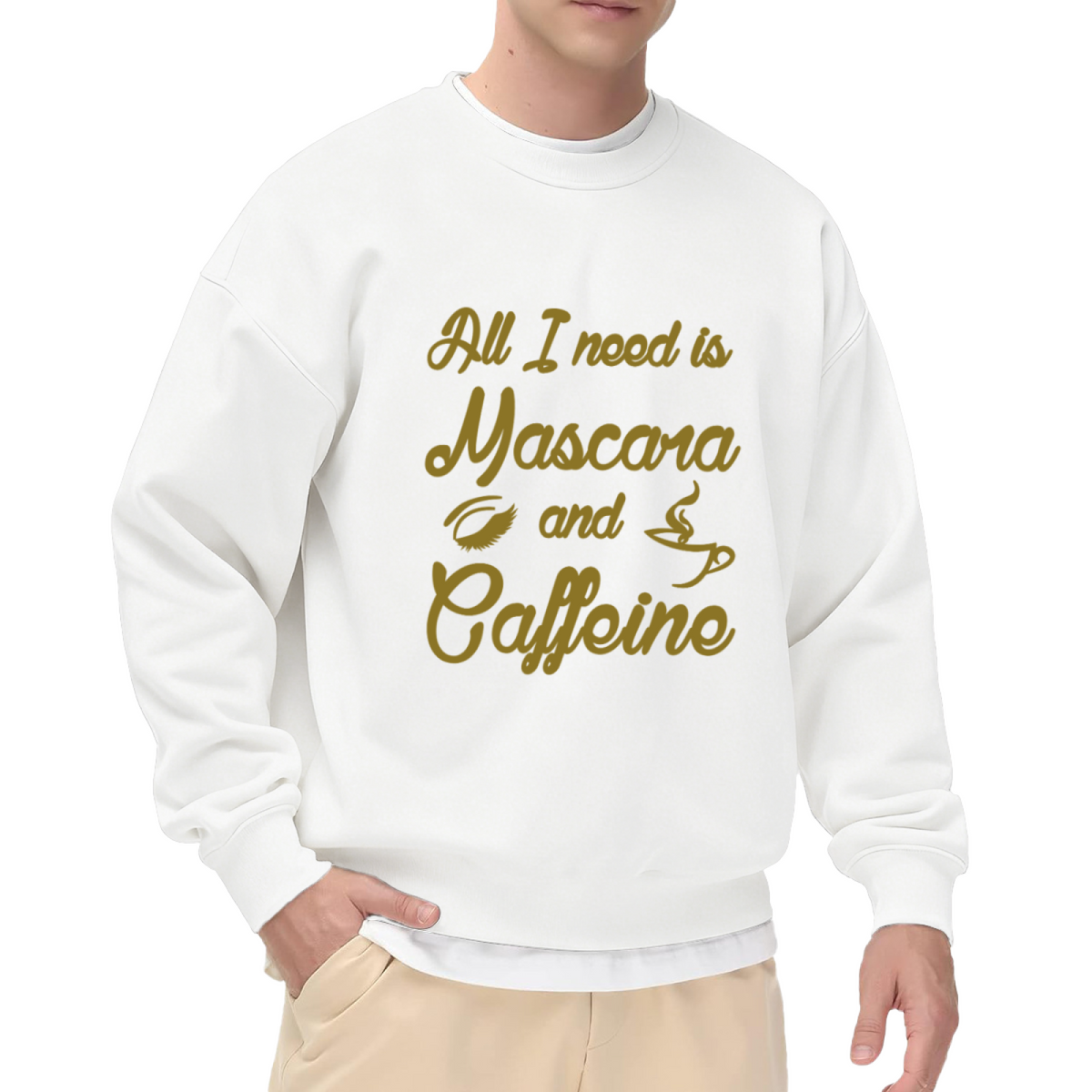 Mascara Lashes Beauty Graphic ԲÁìÎÀÒÂ | Unisex Pullover Sweatshirt