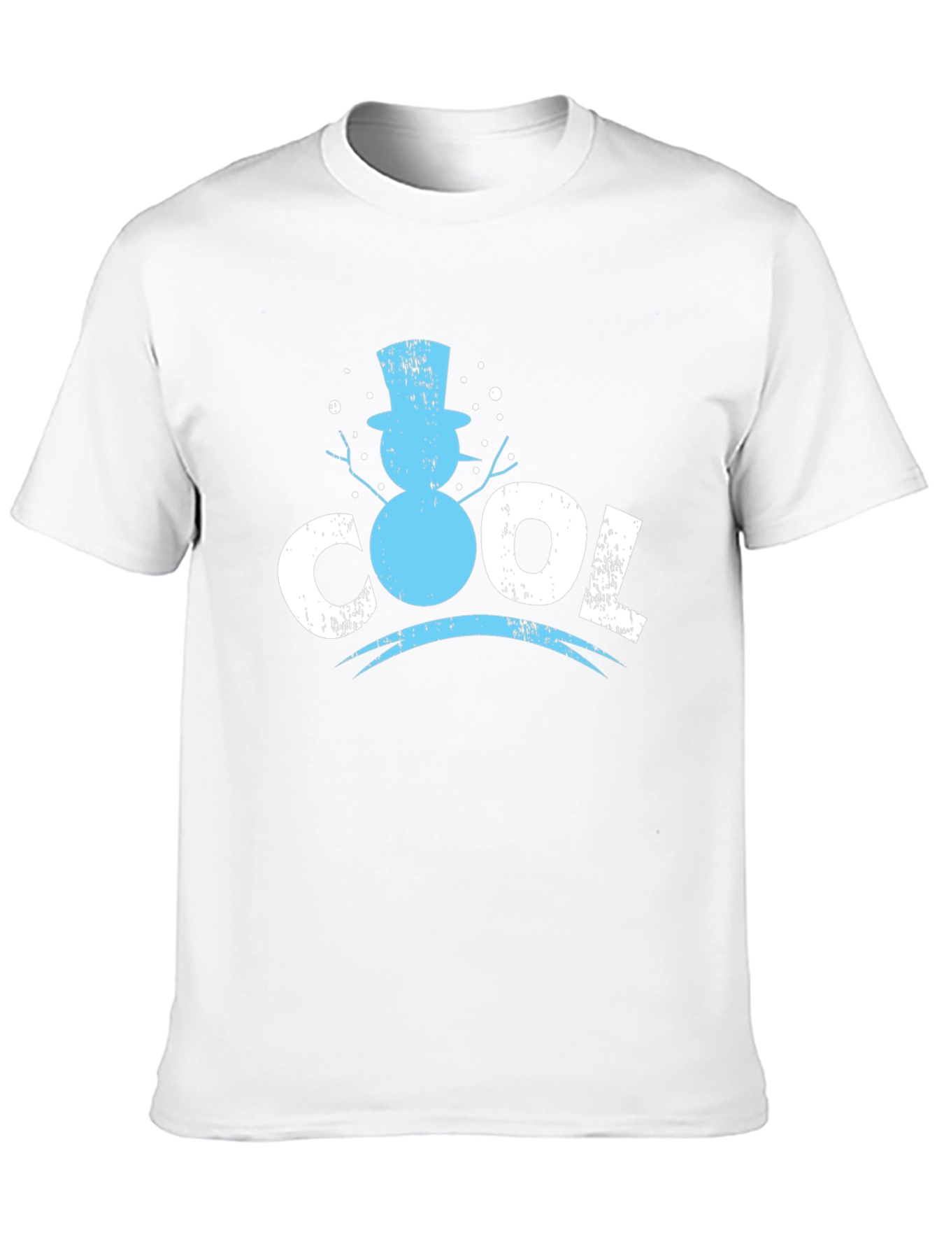 Cool Snowman Graphic Tee - Stylish Winter Apparel