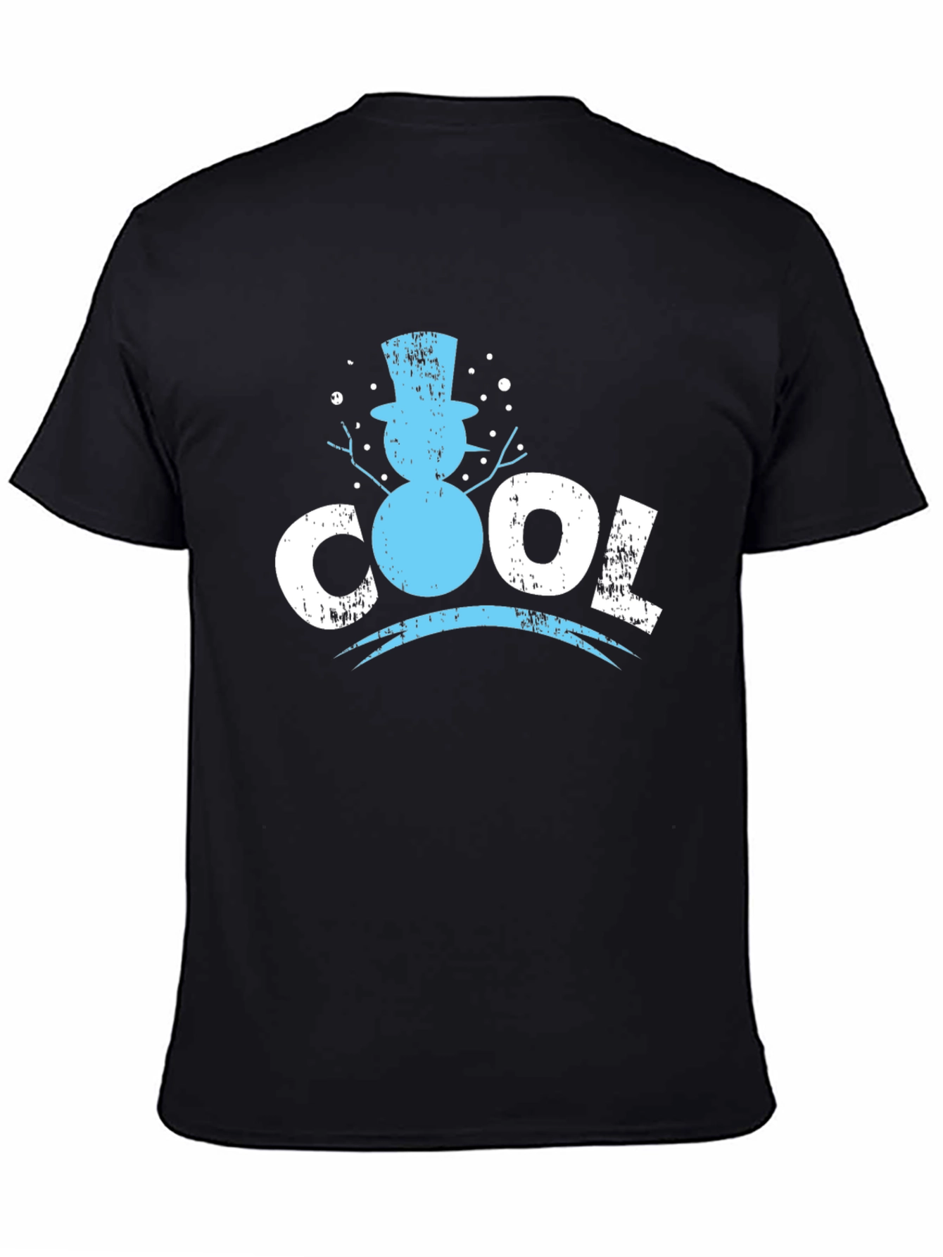 Cool Snowman Graphic Tee - Stylish Winter Apparel