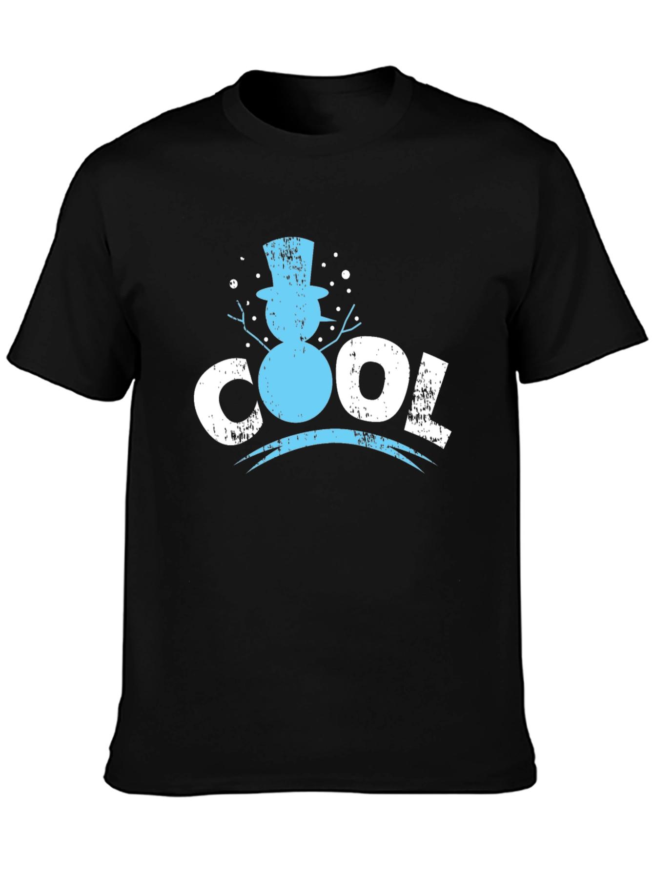 Cool Snowman Graphic Tee - Stylish Winter Apparel