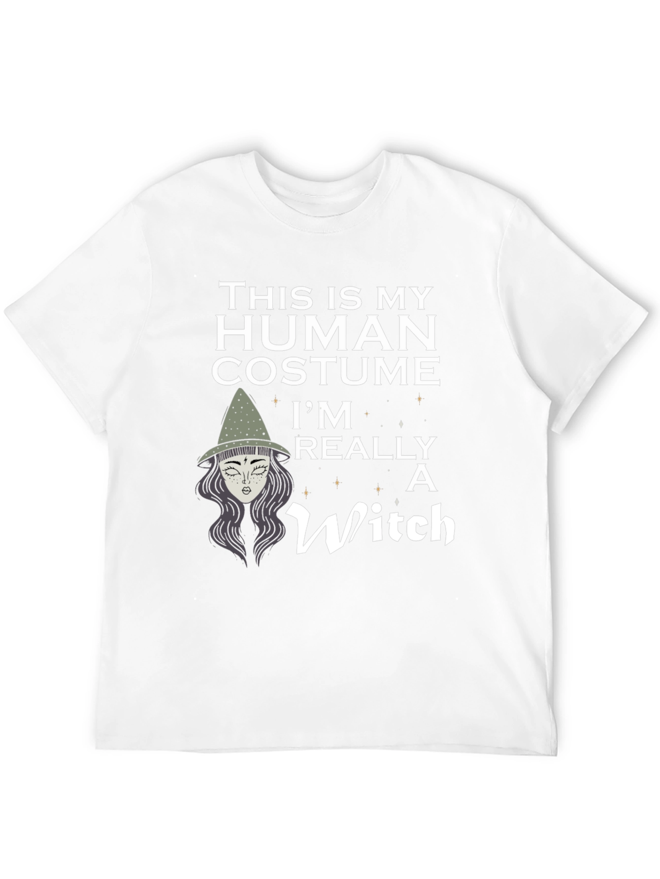 Human Costume Witch Graphic T-Shirt