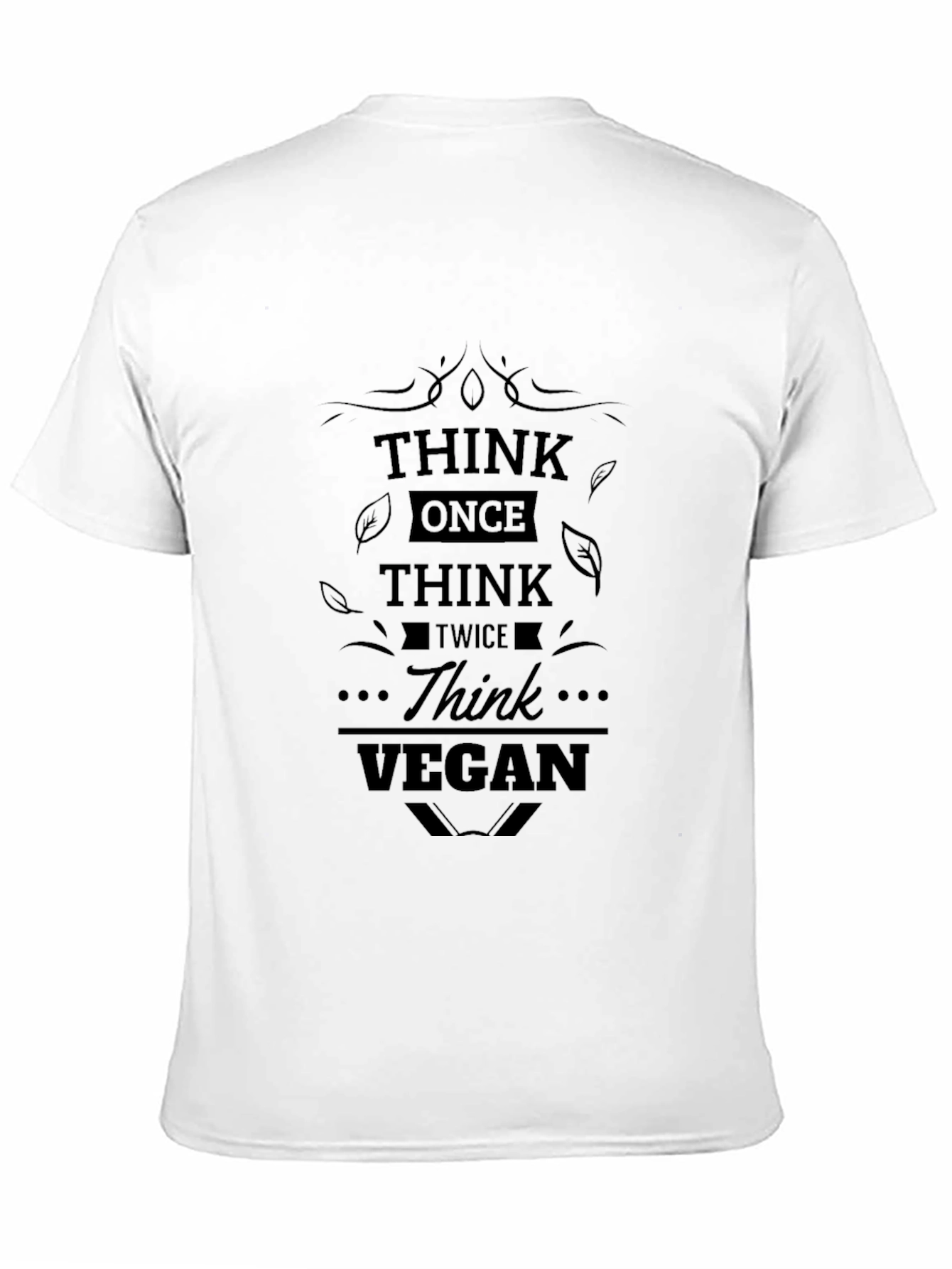 Think Vegan Black Graphic T-Shirt