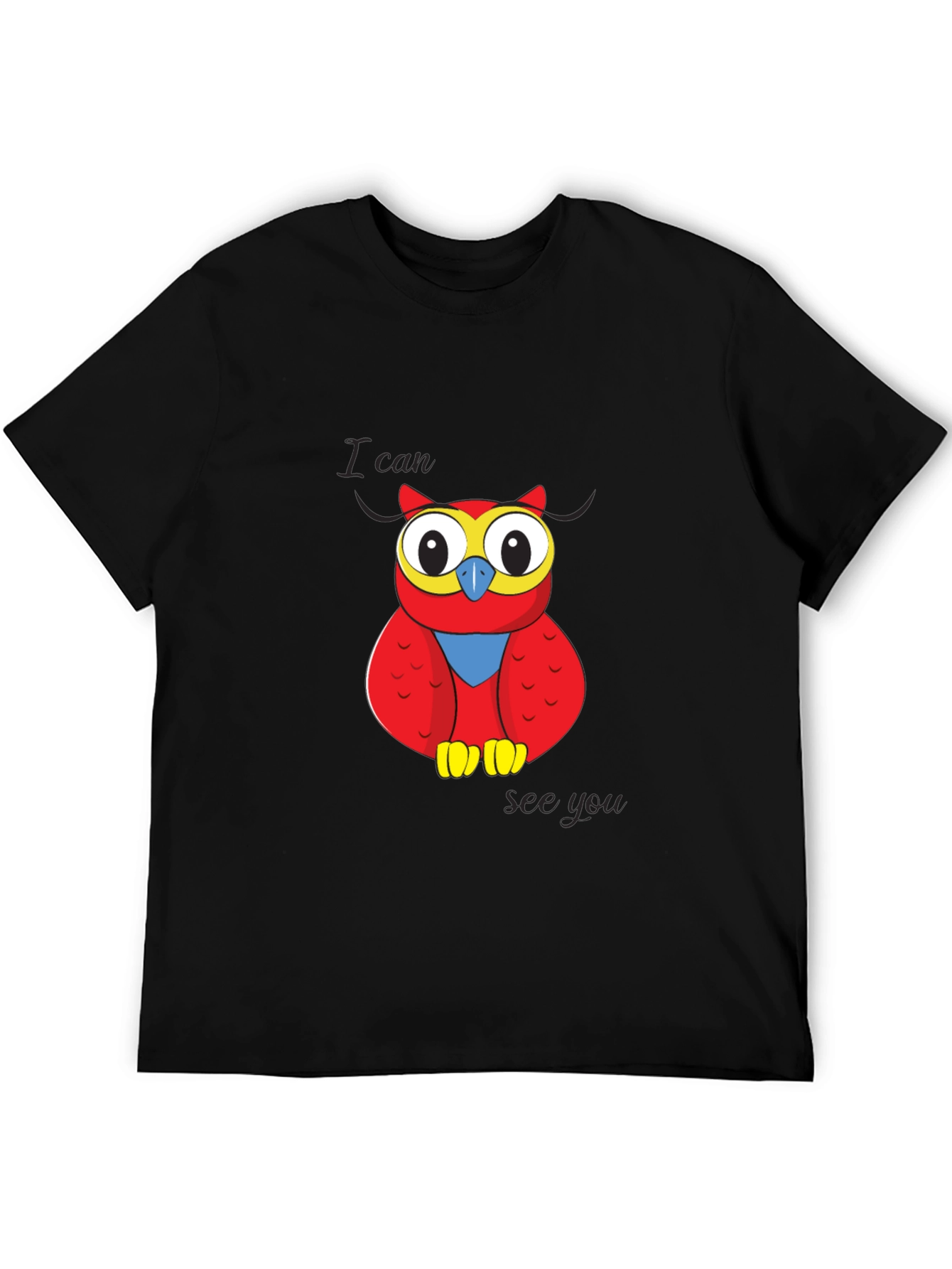 Owl Graphic T-Shirt - I Can See You Design