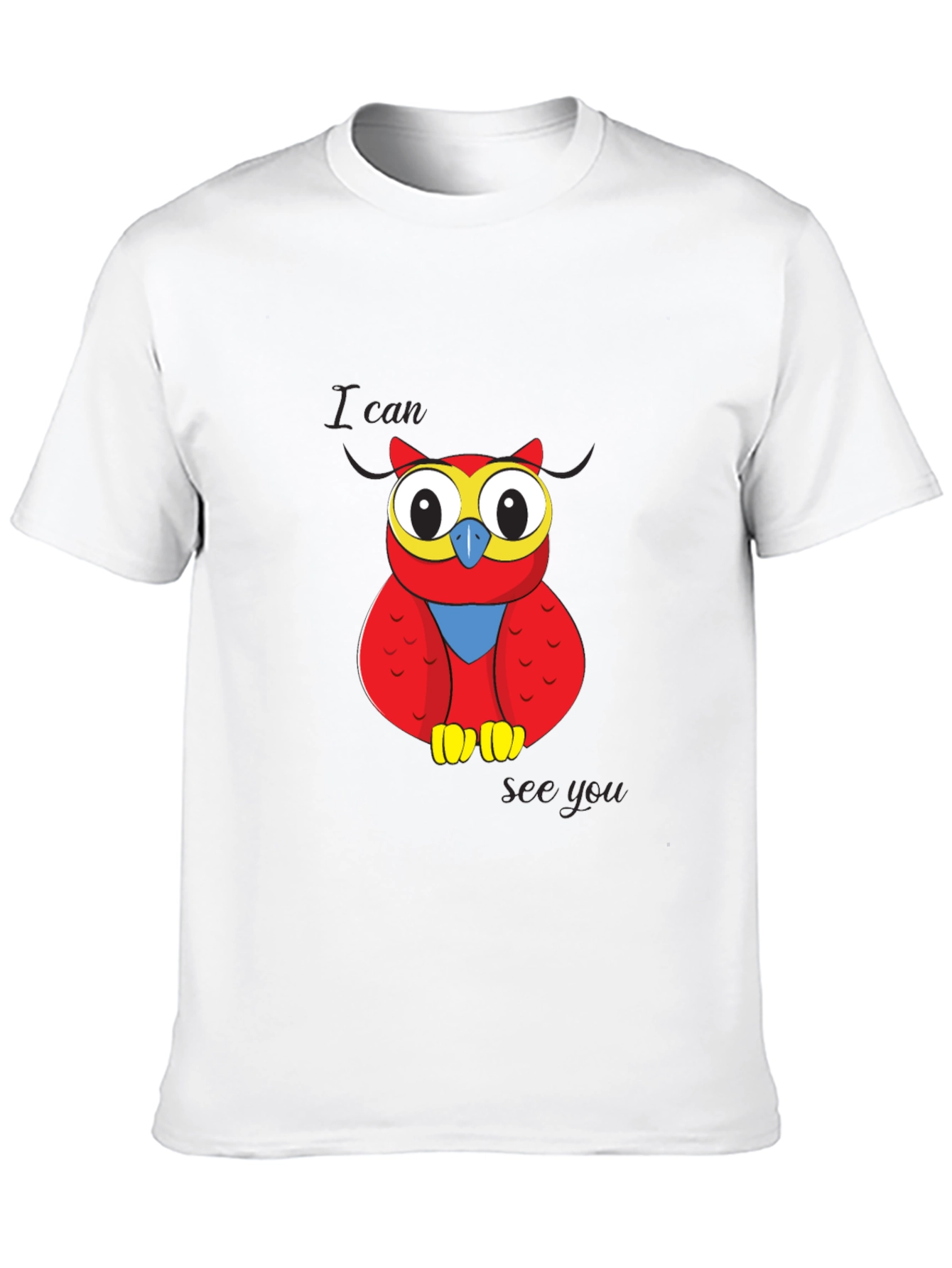 Owl Graphic T-Shirt - I Can See You Design