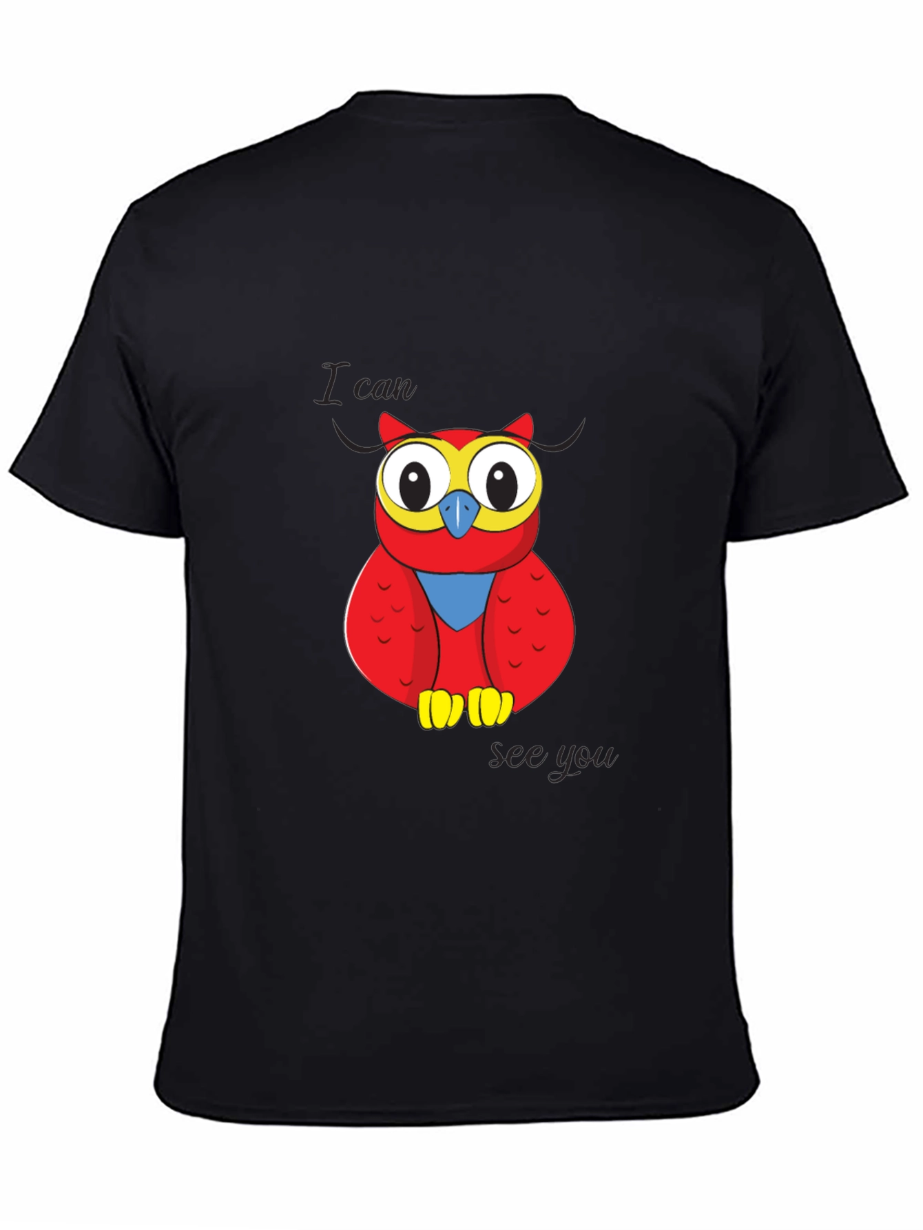 Owl Graphic T-Shirt - I Can See You Design