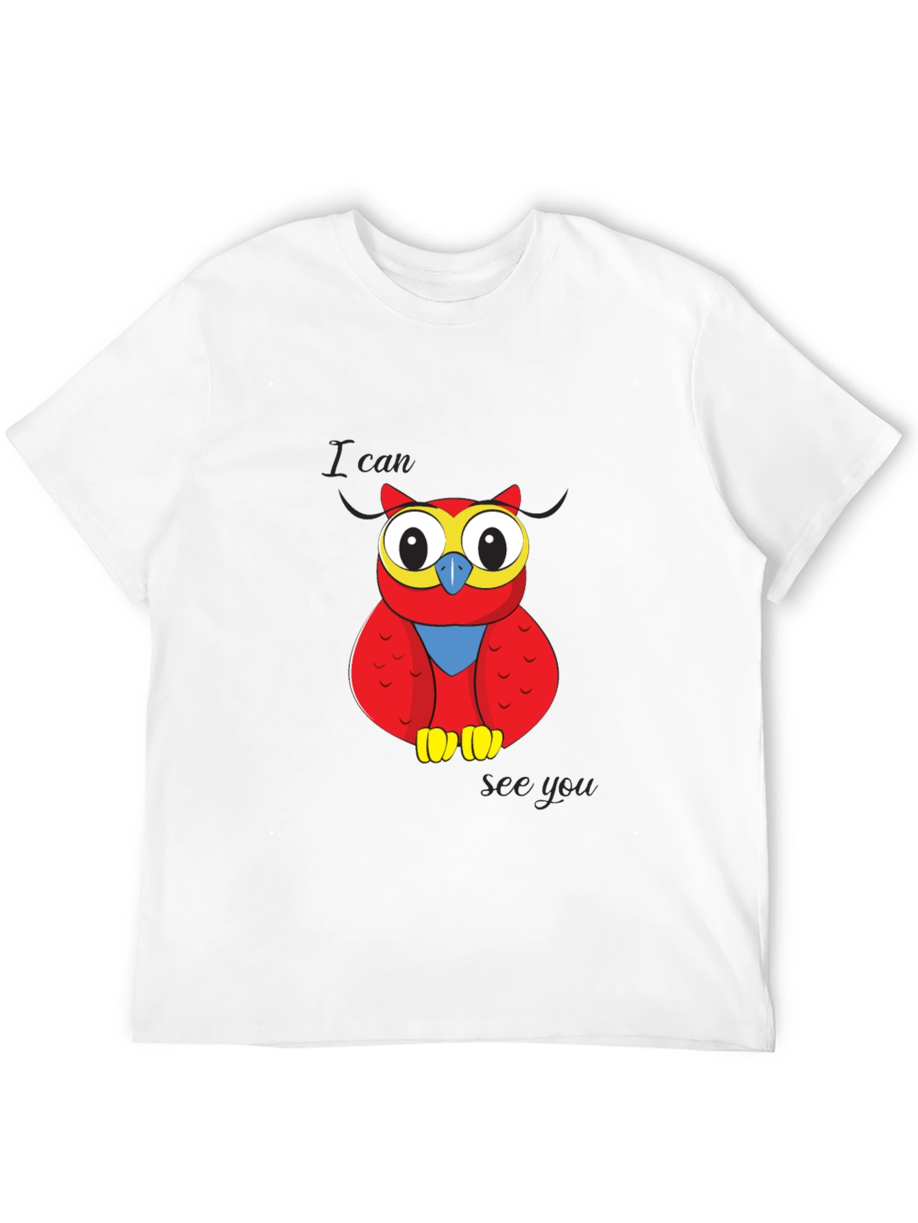 Owl Graphic T-Shirt - I Can See You Design