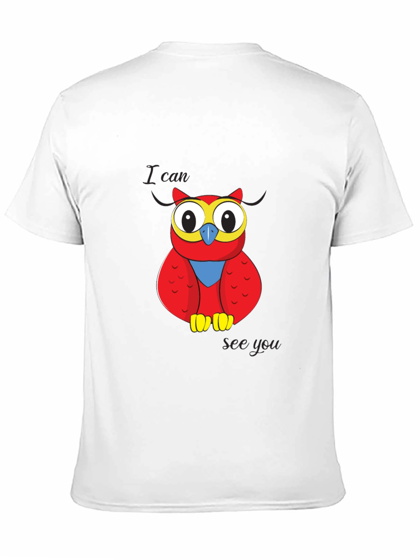 Owl Graphic T-Shirt - I Can See You Design
