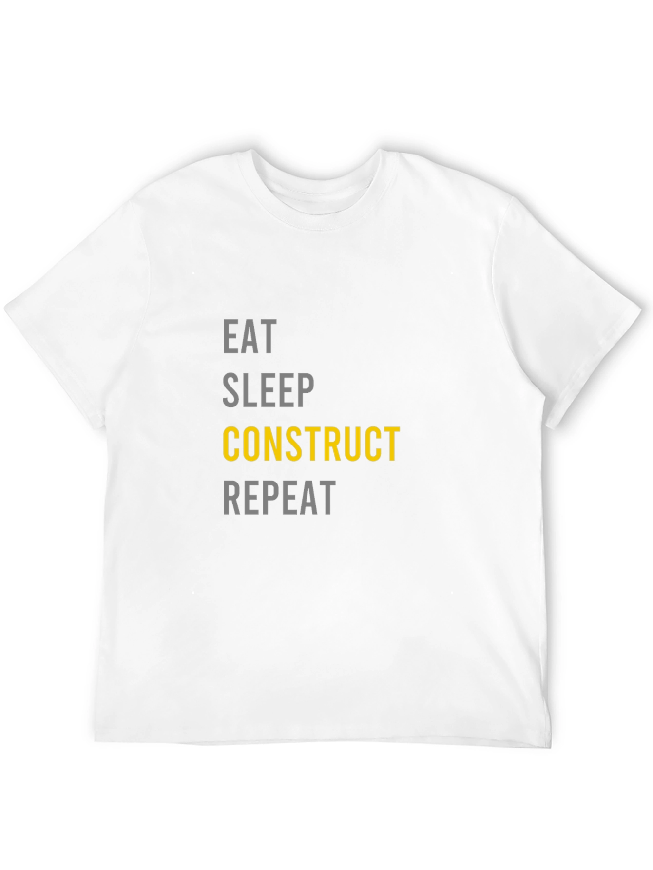 Eat Sleep Construct Repeat Graphic T-Shirt