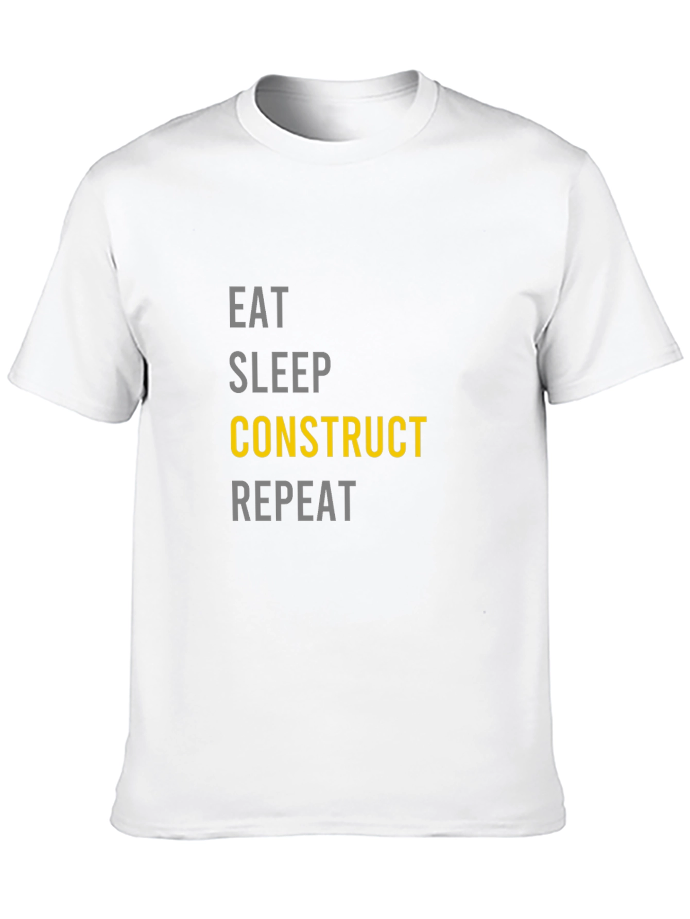 Eat Sleep Construct Repeat Graphic T-Shirt