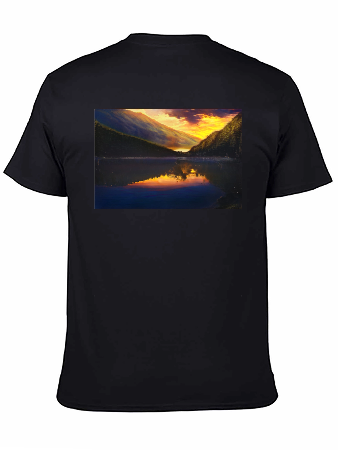 Sunset Lake T-Shirt - Scenic Graphic Tee