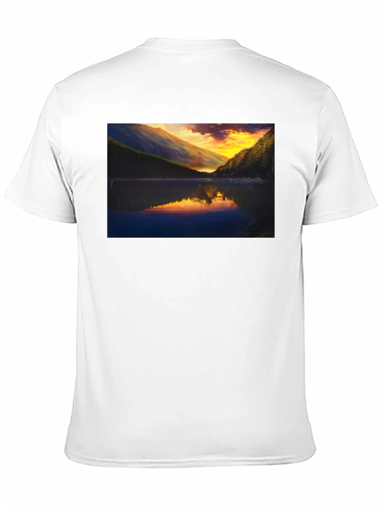 Sunset Lake T-Shirt - Scenic Graphic Tee