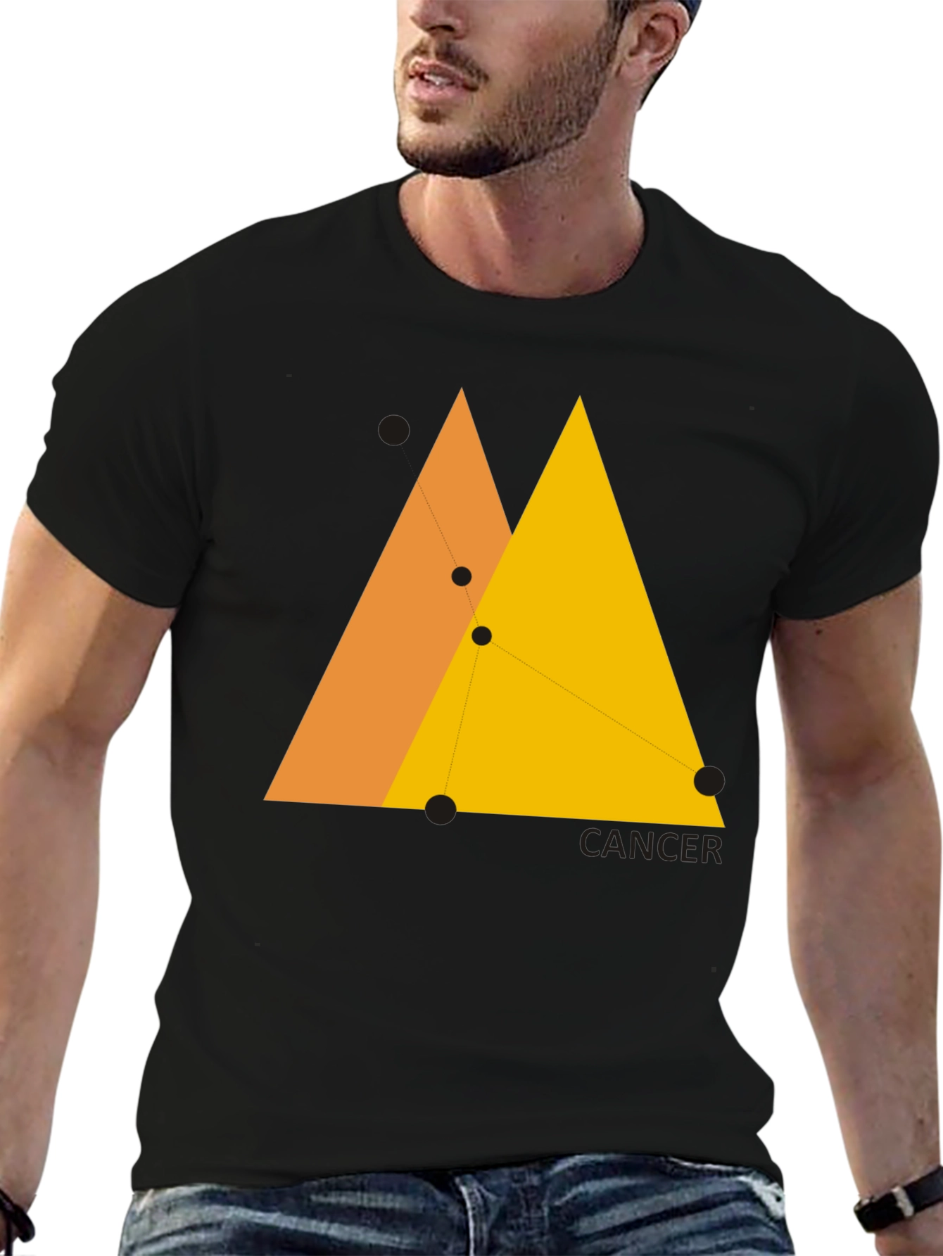 Cancer Constellation Graphic Tee - Modern Zodiac T-Shirt