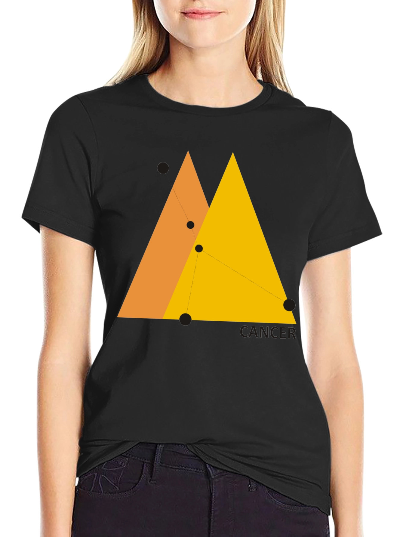 Cancer Constellation Graphic Tee - Modern Zodiac T-Shirt