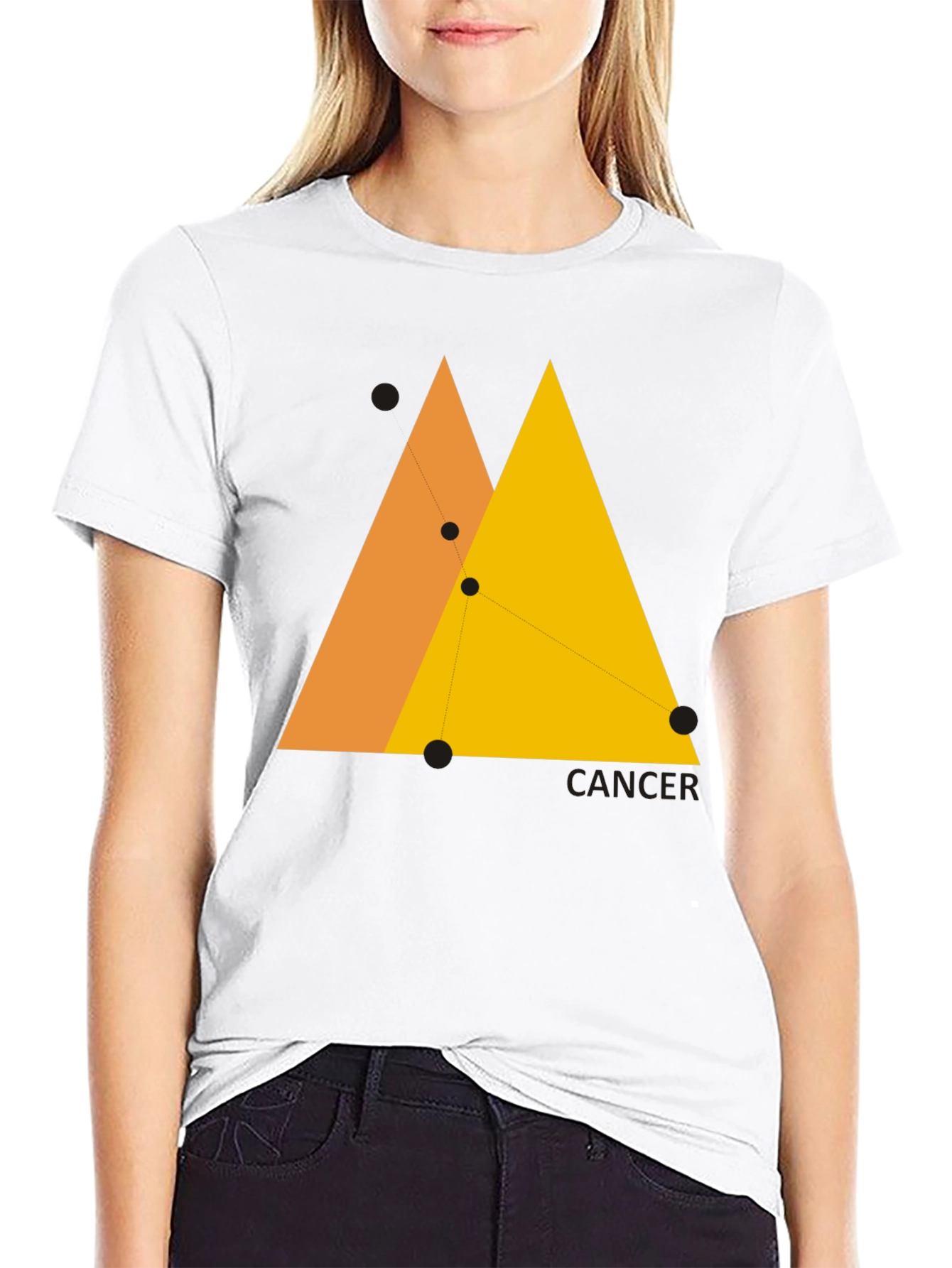 Cancer Constellation Graphic Tee - Modern Zodiac T-Shirt