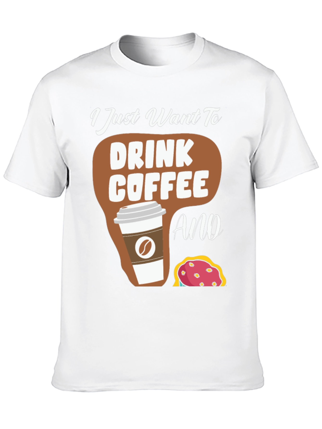 Coffee and Donut T-Shirt - Unisex Crew Neck Tee