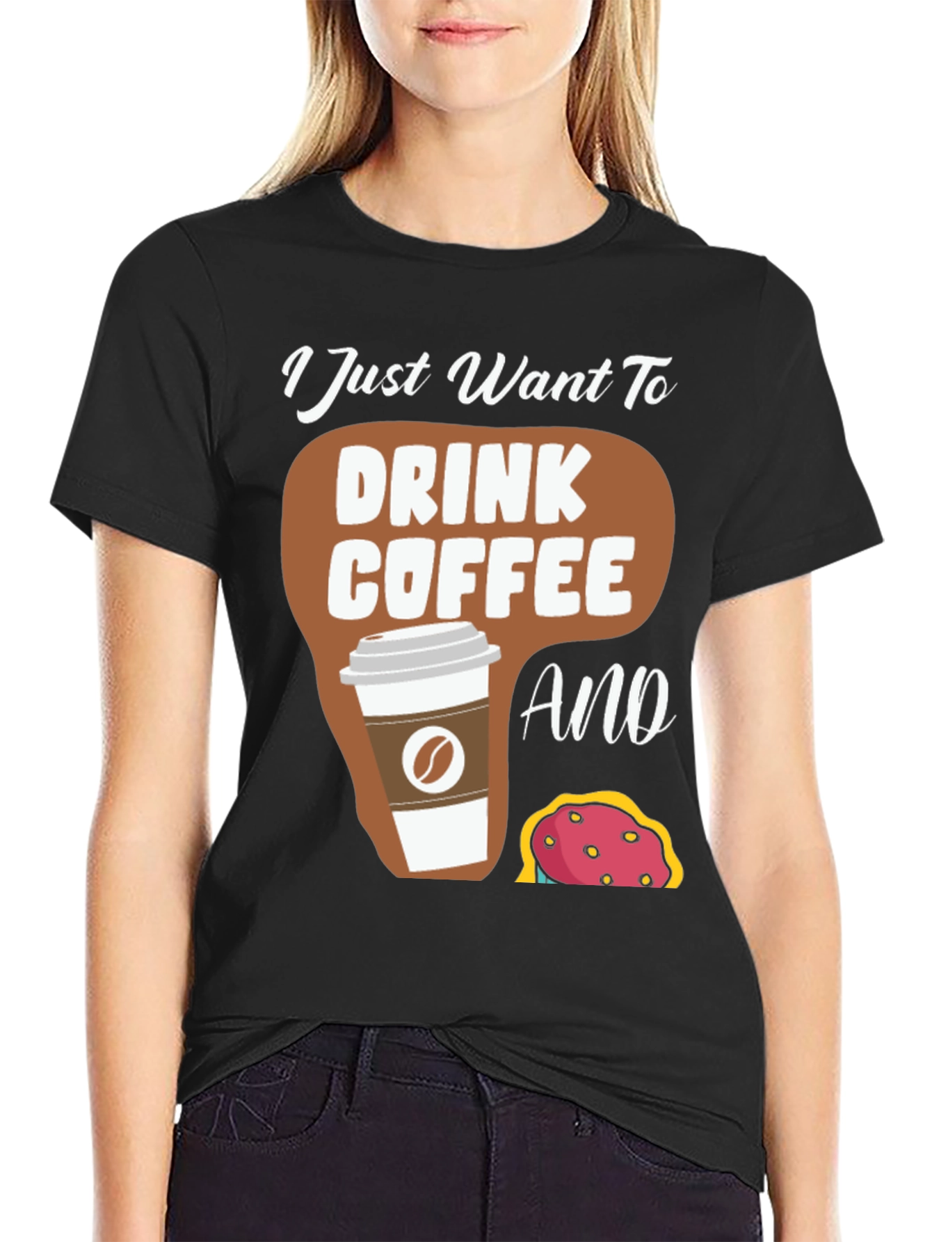 Coffee and Donut T-Shirt - Unisex Crew Neck Tee