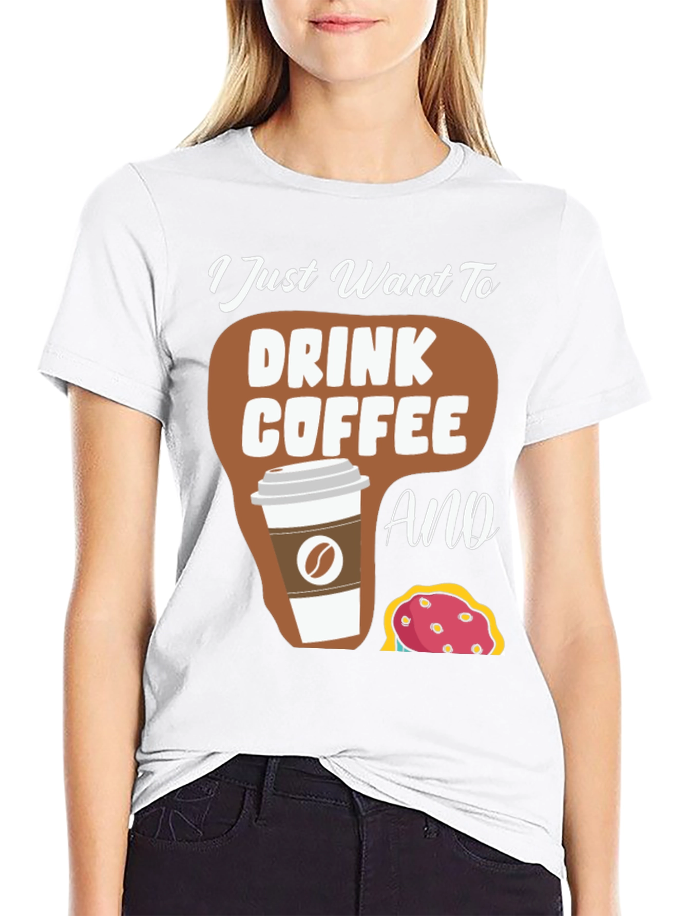 Coffee and Donut T-Shirt - Unisex Crew Neck Tee