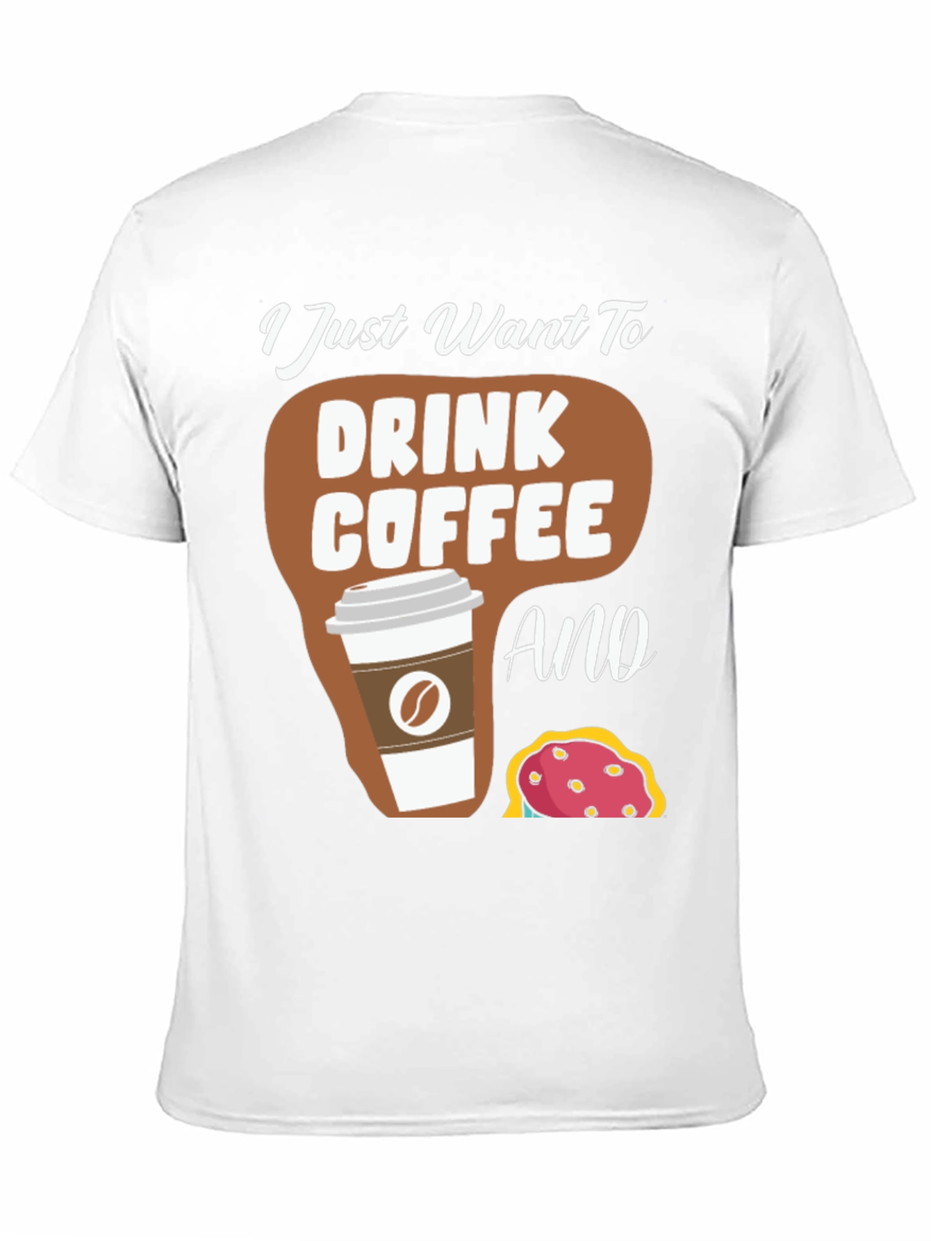 Coffee and Donut T-Shirt - Unisex Crew Neck Tee