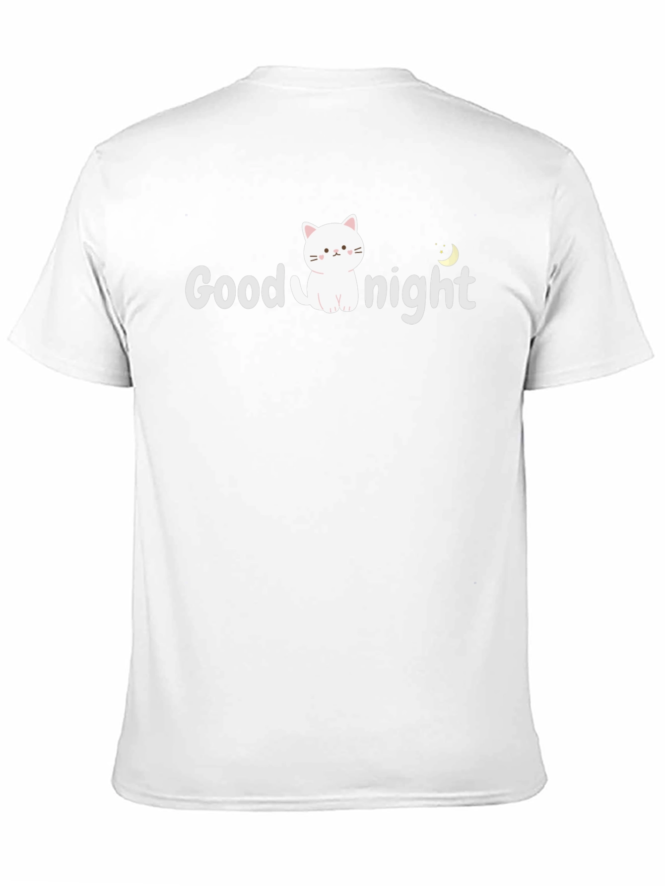 Good Night Cat Graphic T-Shirt - Soft Cotton Blend