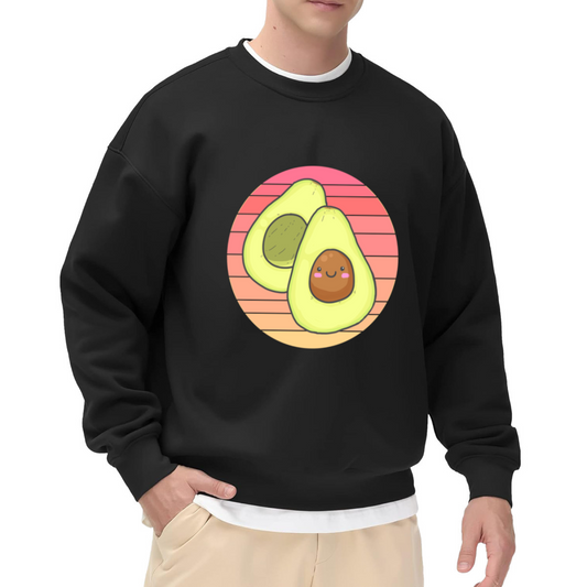 Cute Avocado Couple Graphic ԲÁìÎÀÒÂ - Unique Design Pullover Sweatshirt