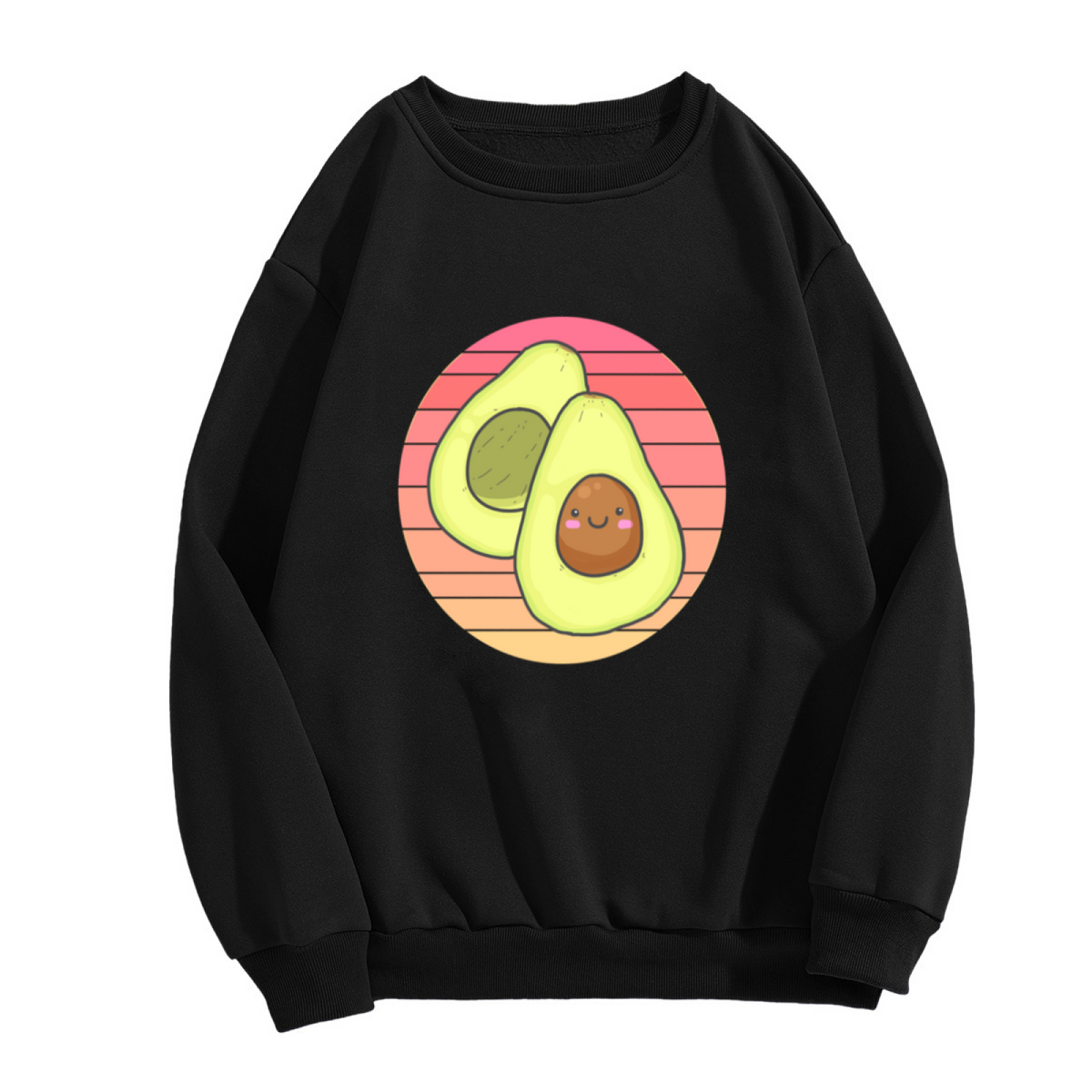 Cute Avocado Couple Graphic ԲÁìÎÀÒÂ - Unique Design Pullover Sweatshirt